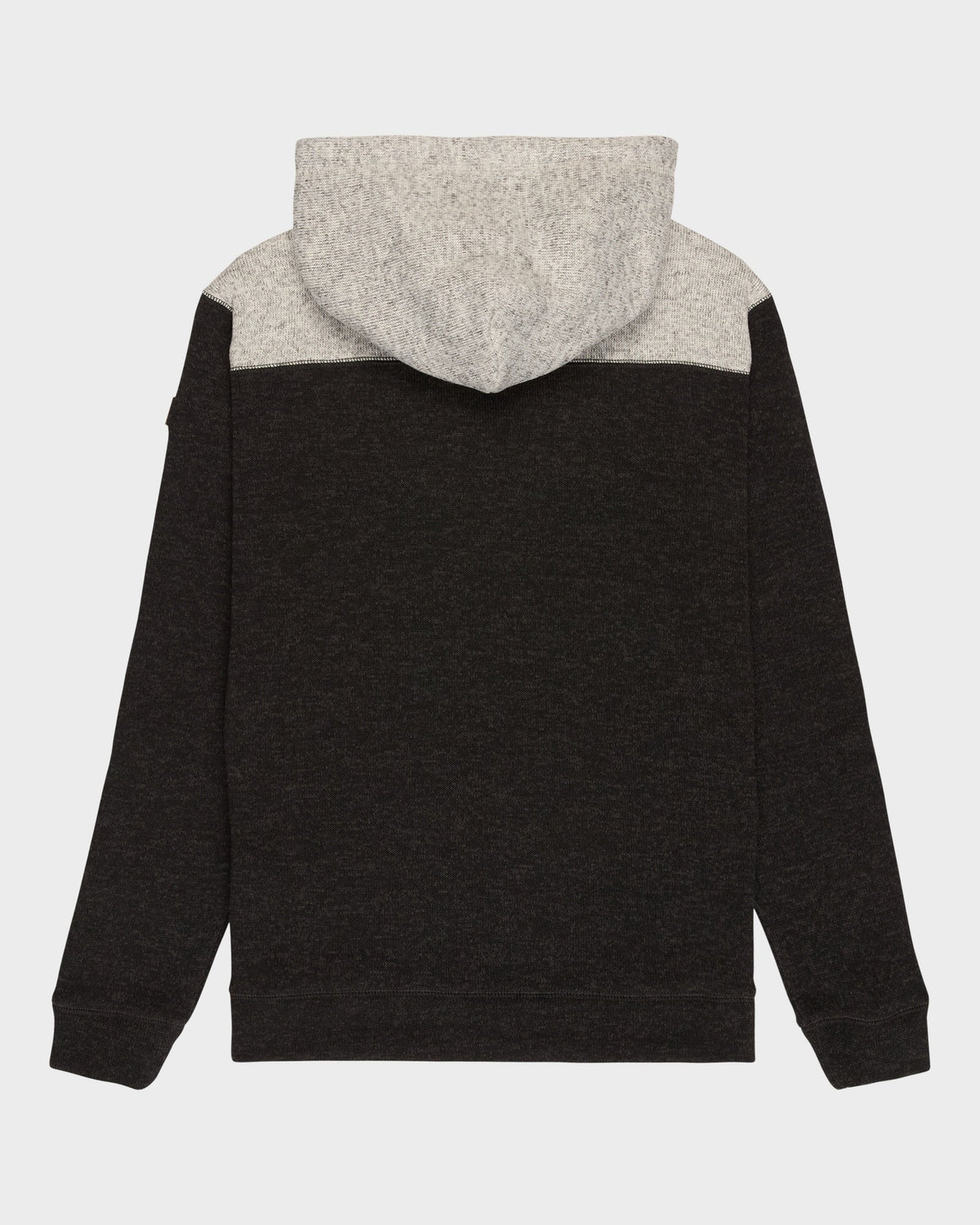 Mens Keller Block Zip Hooded Jumper Black Heather - Image 7