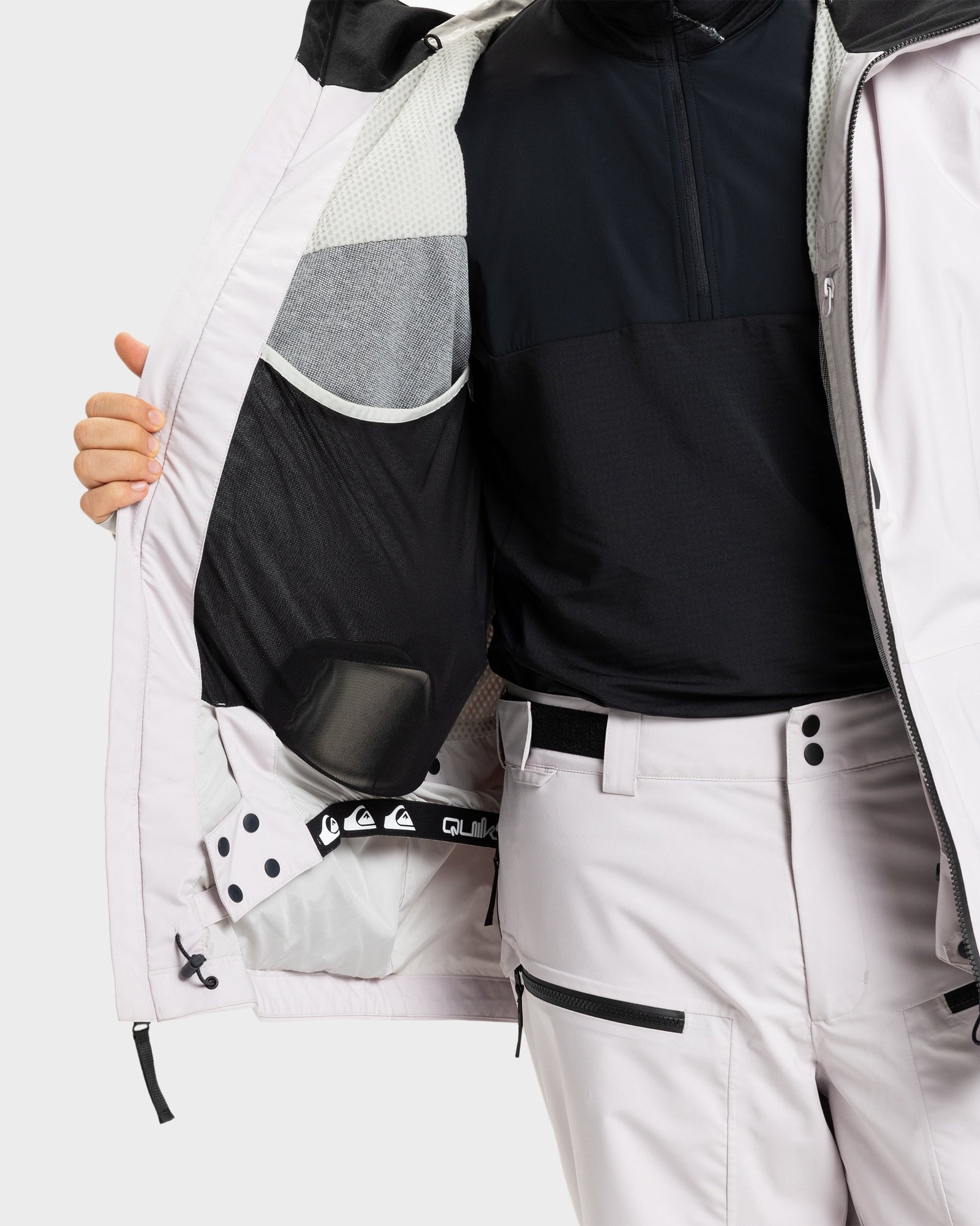 Mens Muldrow Snowboard Jacket Lilac Marble - Image 11