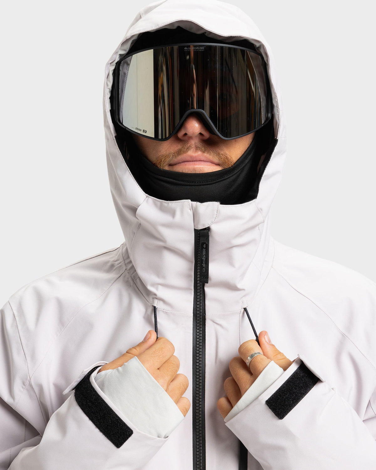 Mens Muldrow Snowboard Jacket Lilac Marble - Image 8
