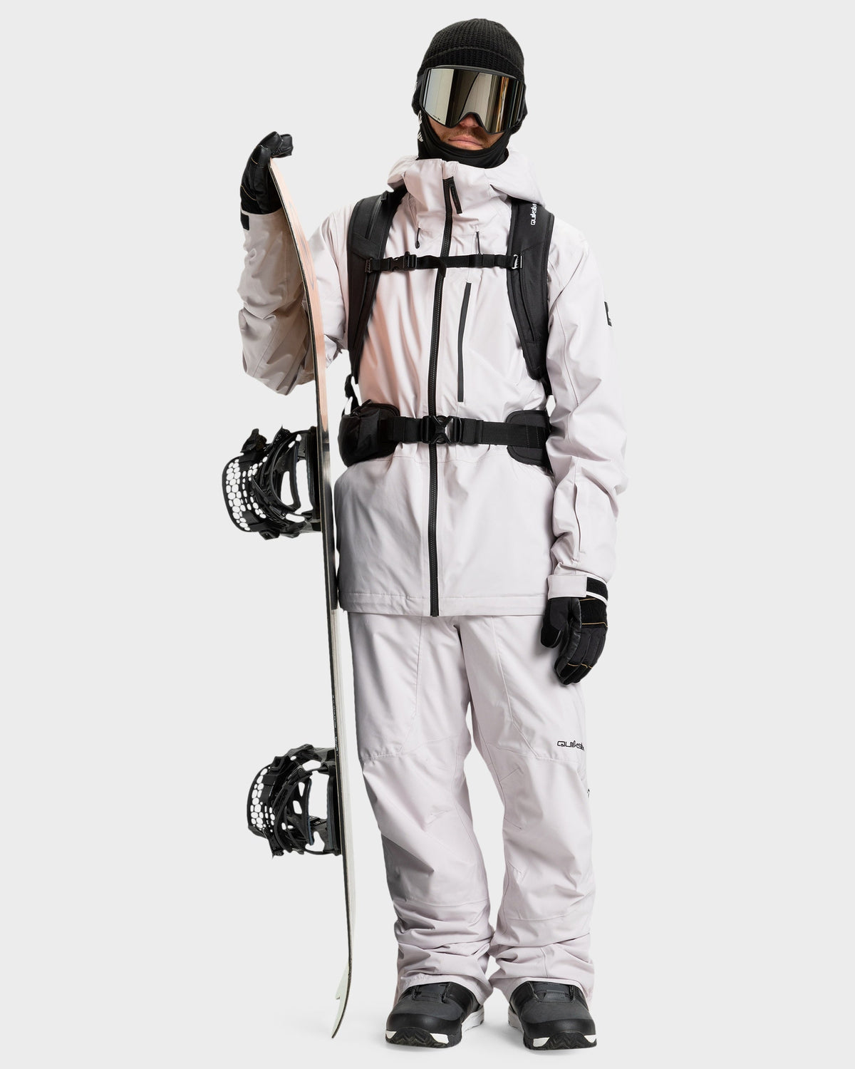 Mens Muldrow Snowboard Jacket Lilac Marble - Image 12