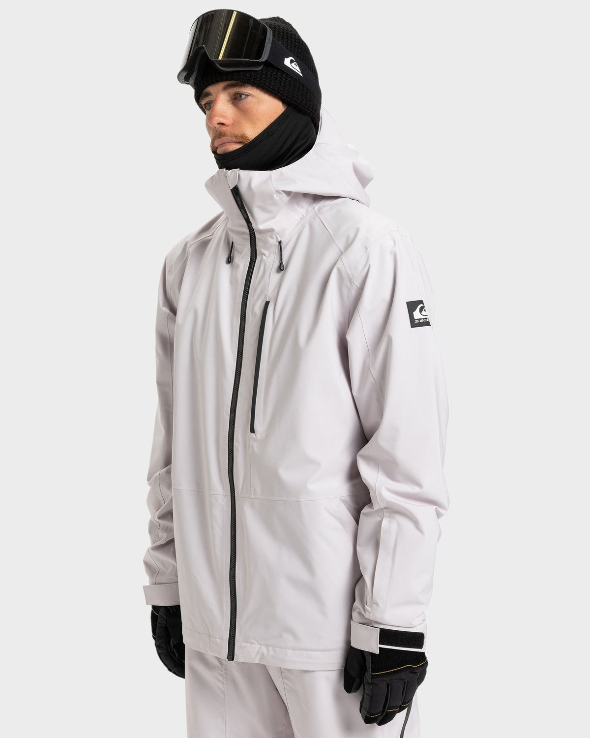 Mens Muldrow Snowboard Jacket Lilac Marble - Image 3