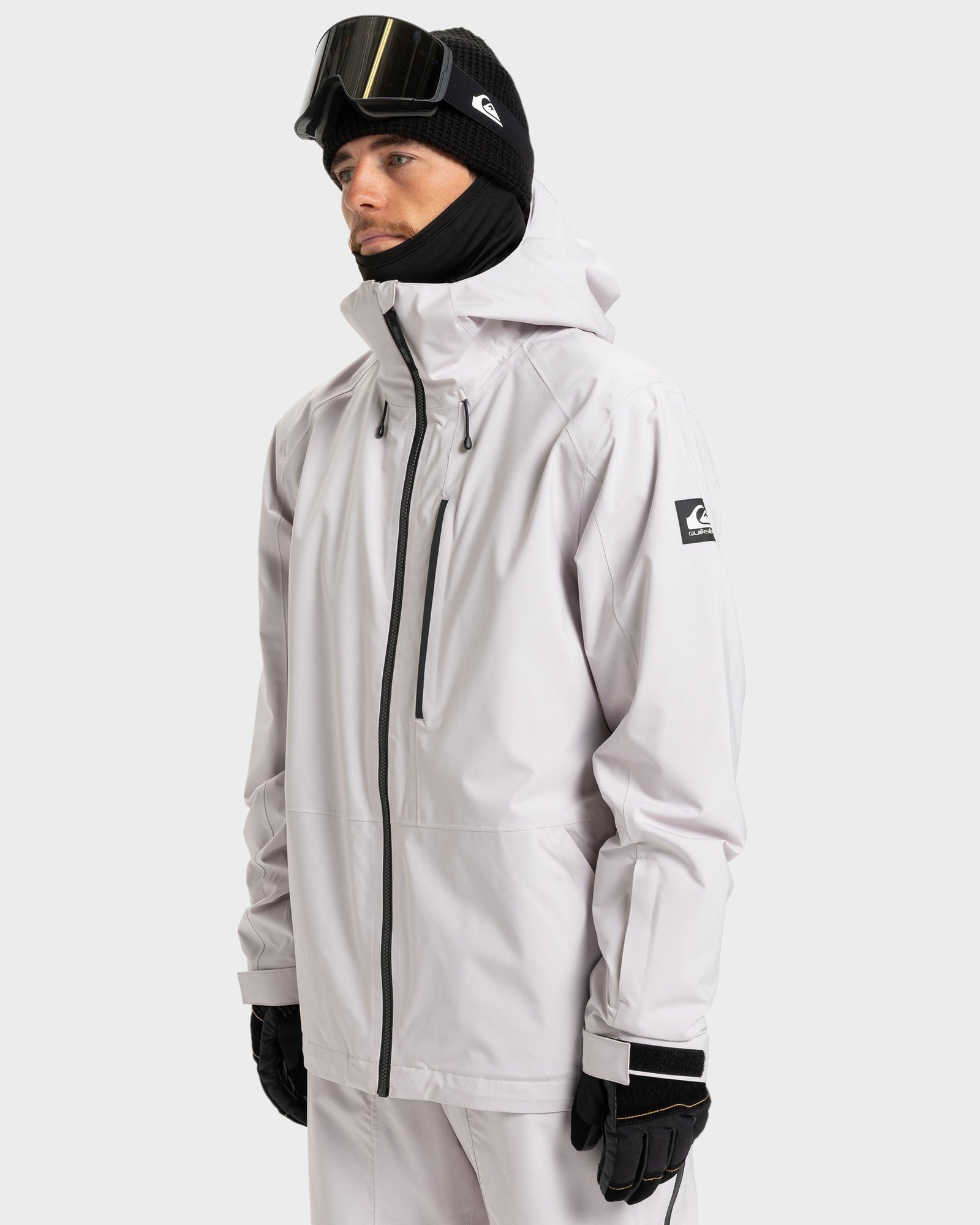 Mens Muldrow Snowboard Jacket Lilac Marble - Image 3