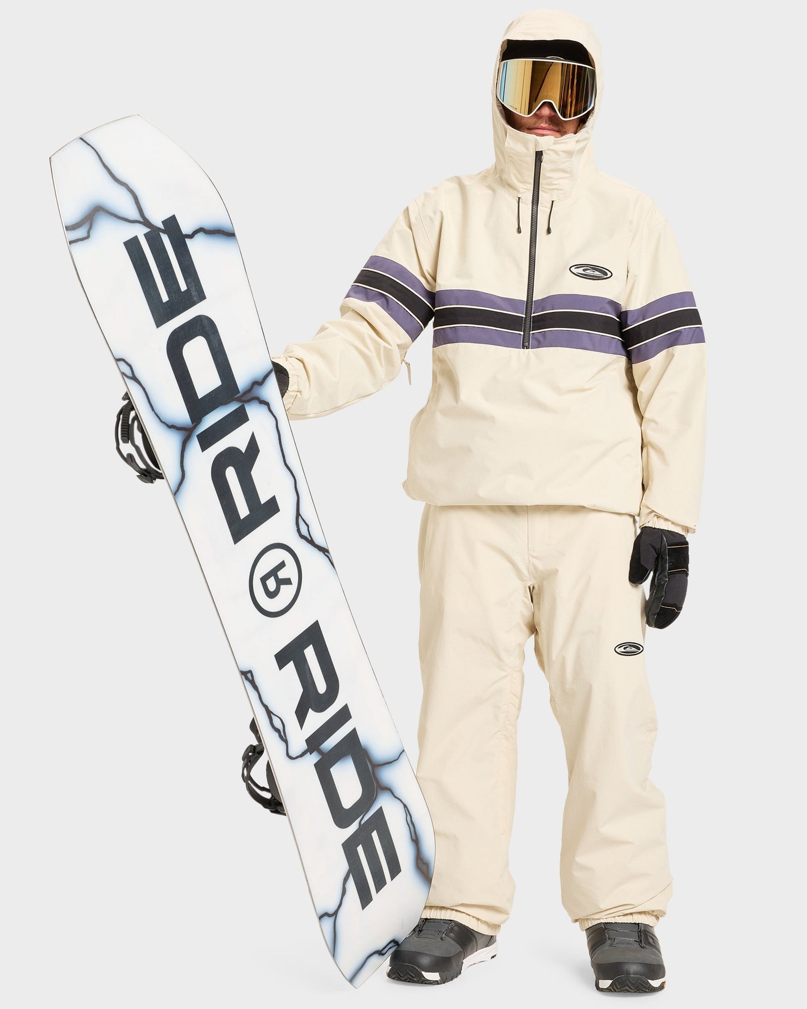 Mens Steeze Snow Jacket Bone - Image 1