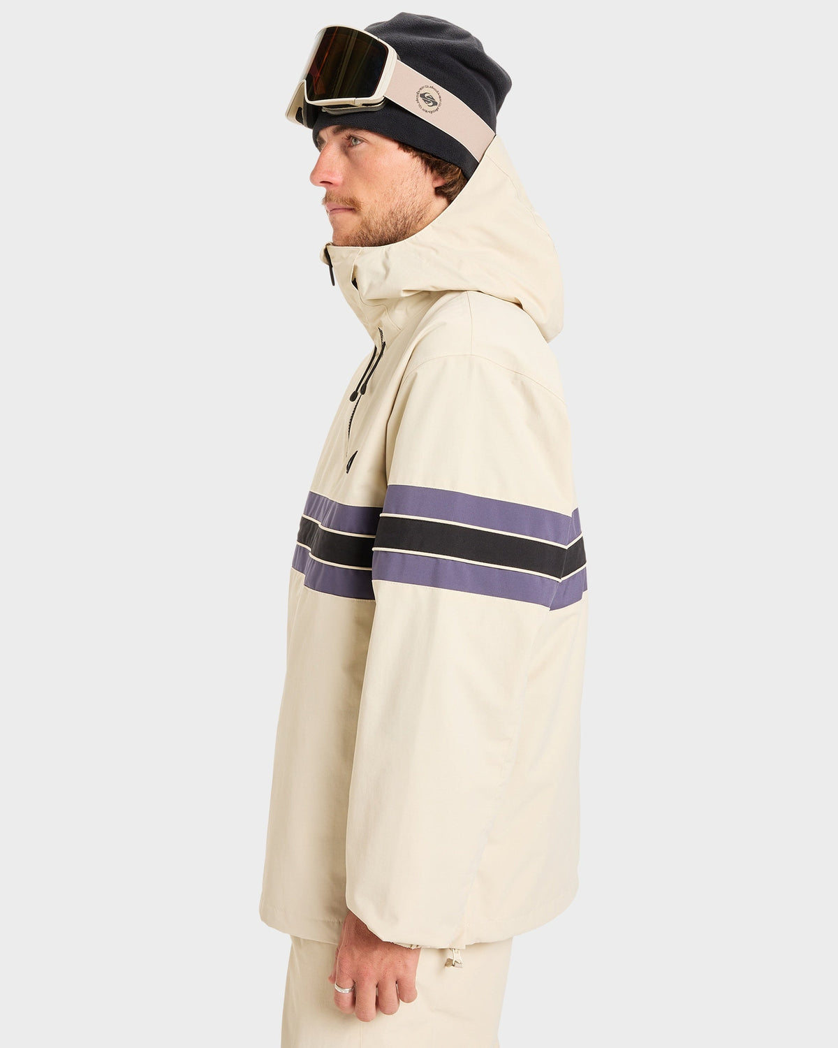 Mens Steeze Snow Jacket Bone - Image 4