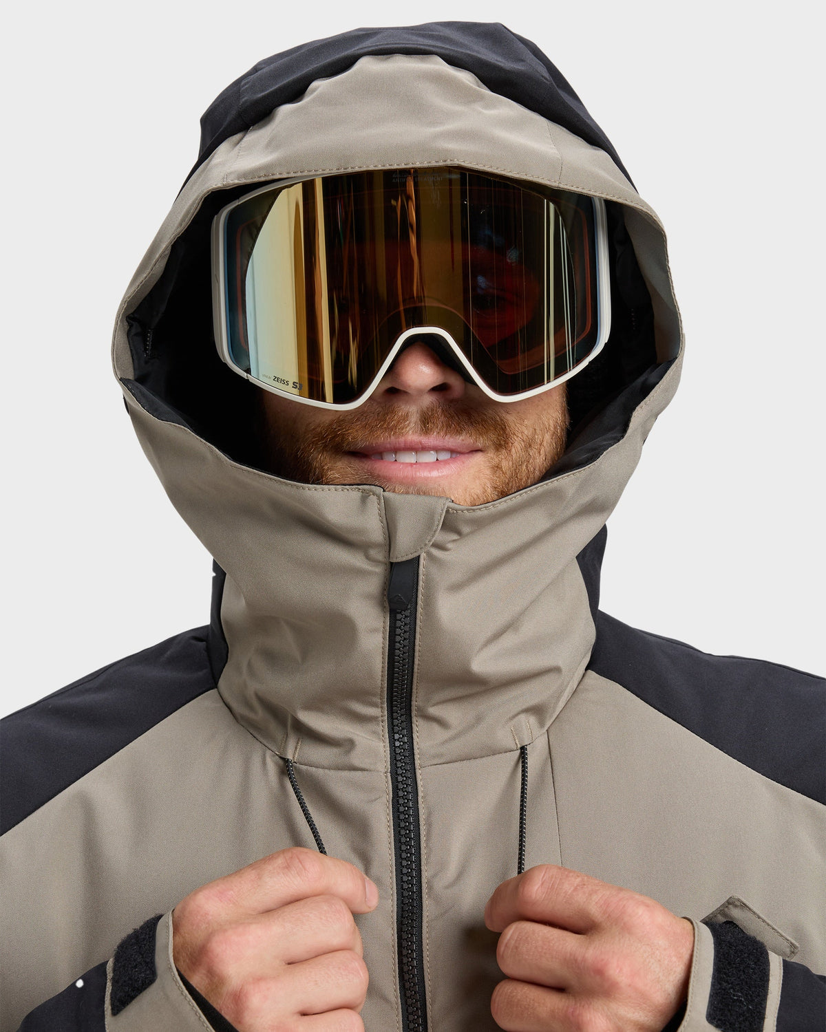 Mens Mission Block Snowboard Jacket Fallen Rock - Image 3