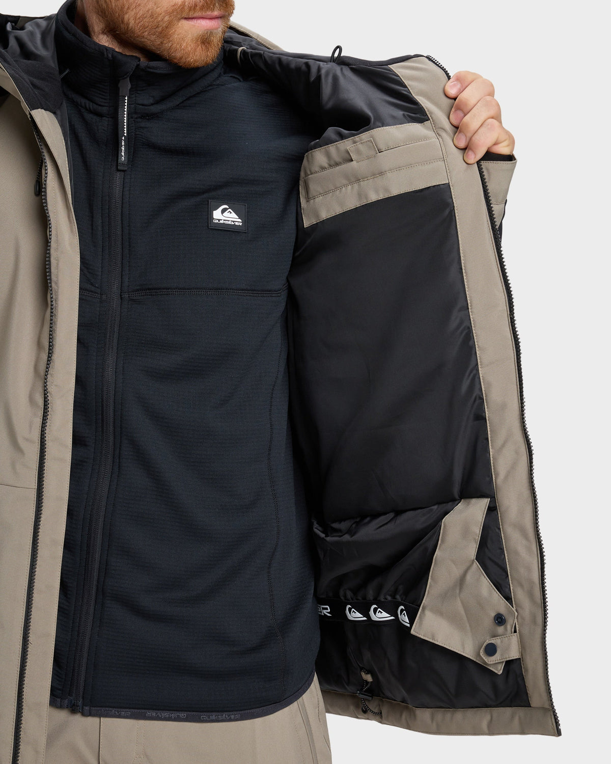 Mens Mission Block Snowboard Jacket Fallen Rock - Image 5
