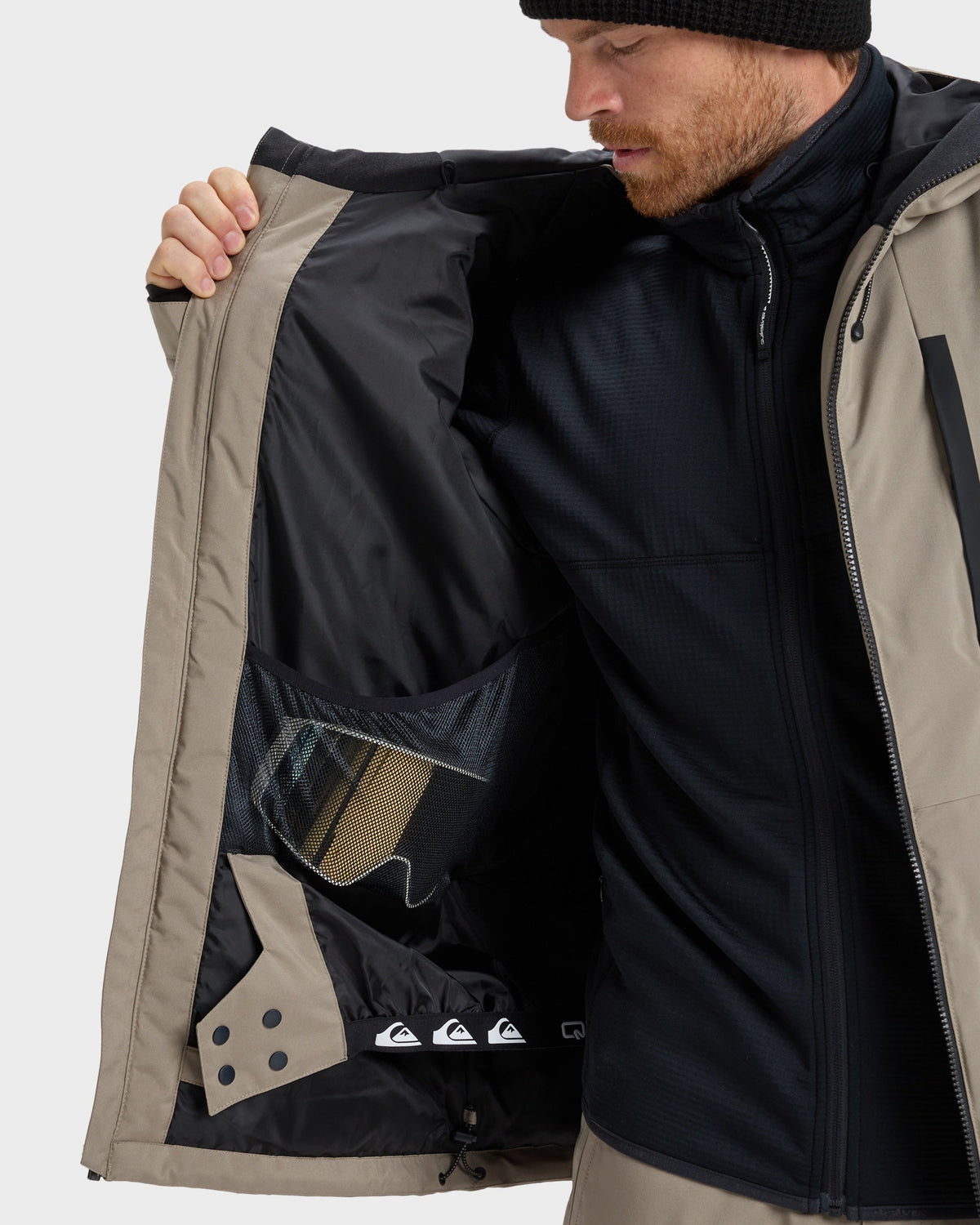 Mens Mission Block Snowboard Jacket Fallen Rock - Image 6