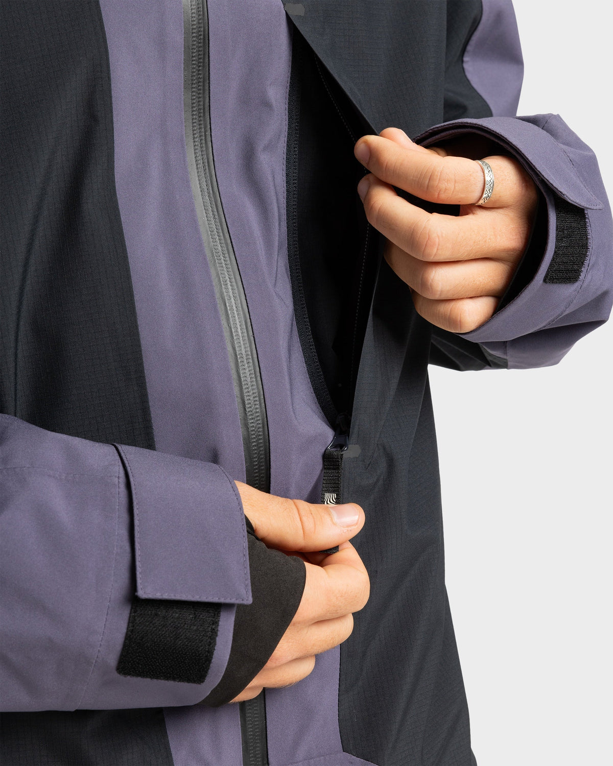 Mens Ultralight Stretch Snow Jacket Graystone - Image 12