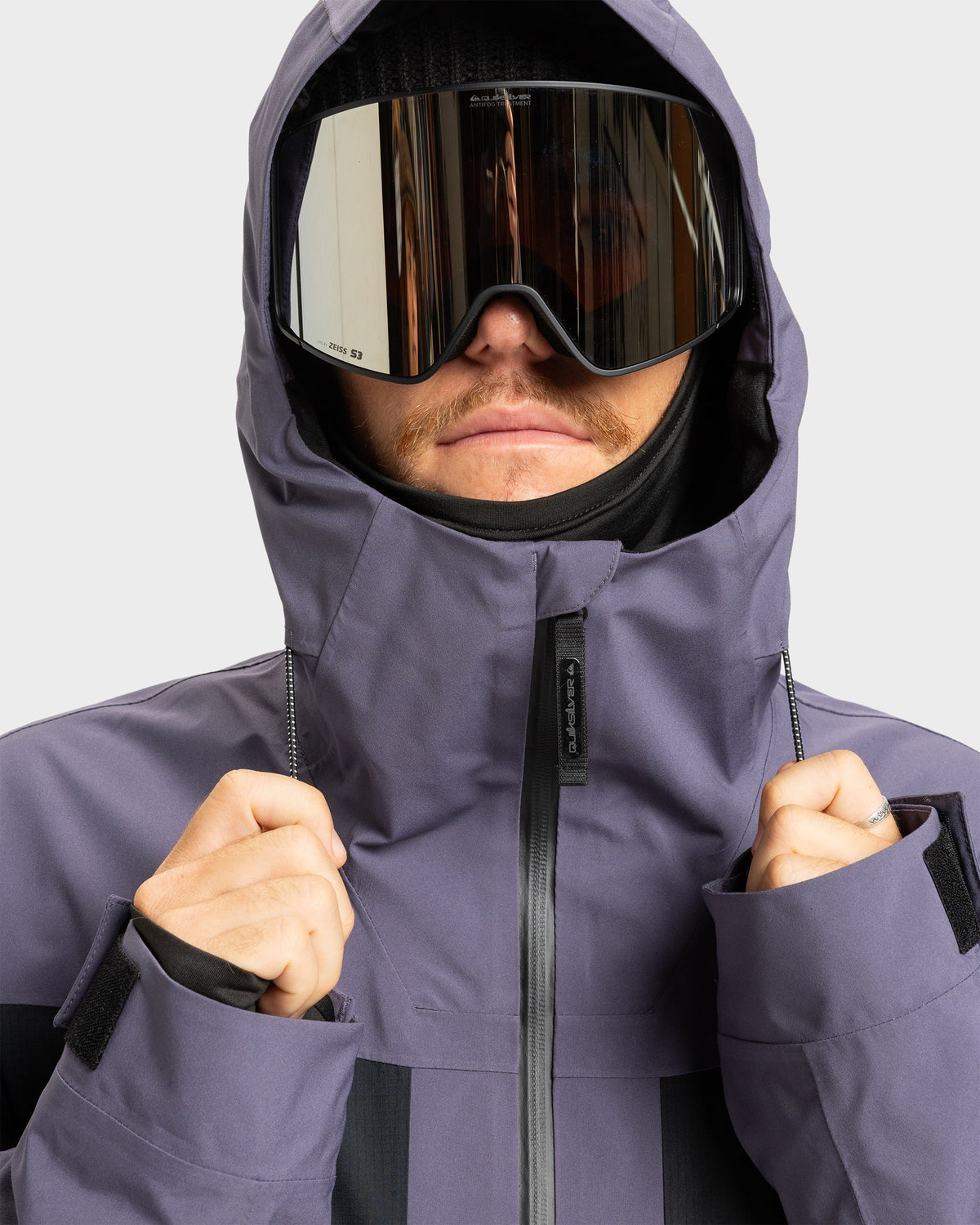 Mens Ultralight Stretch Snow Jacket Graystone - Image 13