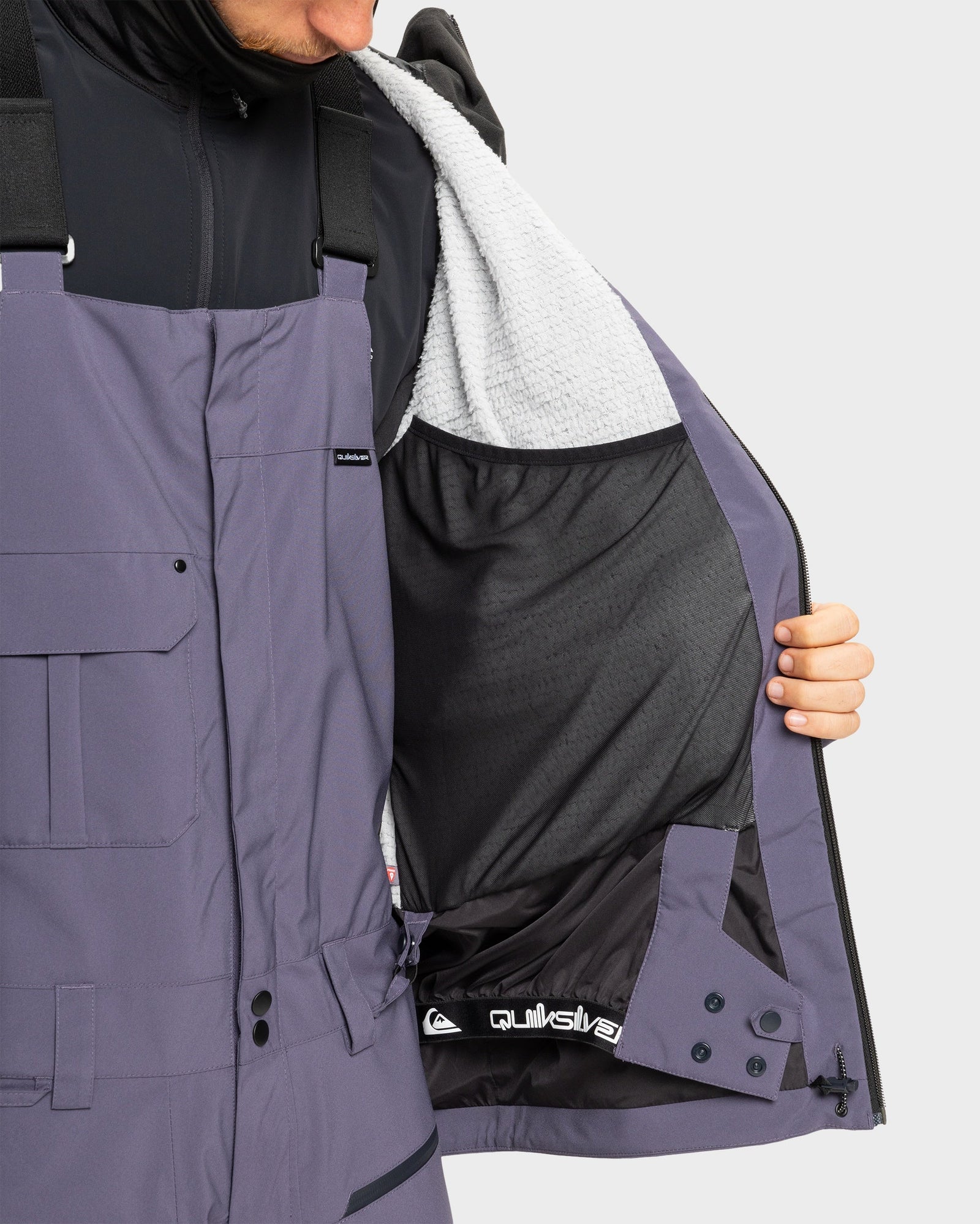 Mens Ultralight Stretch Snow Jacket Graystone - Image 5