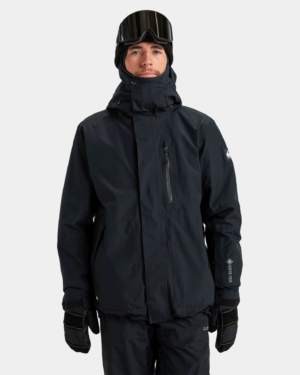 Mens Mission Snowboard Jacket True Black - Image 2