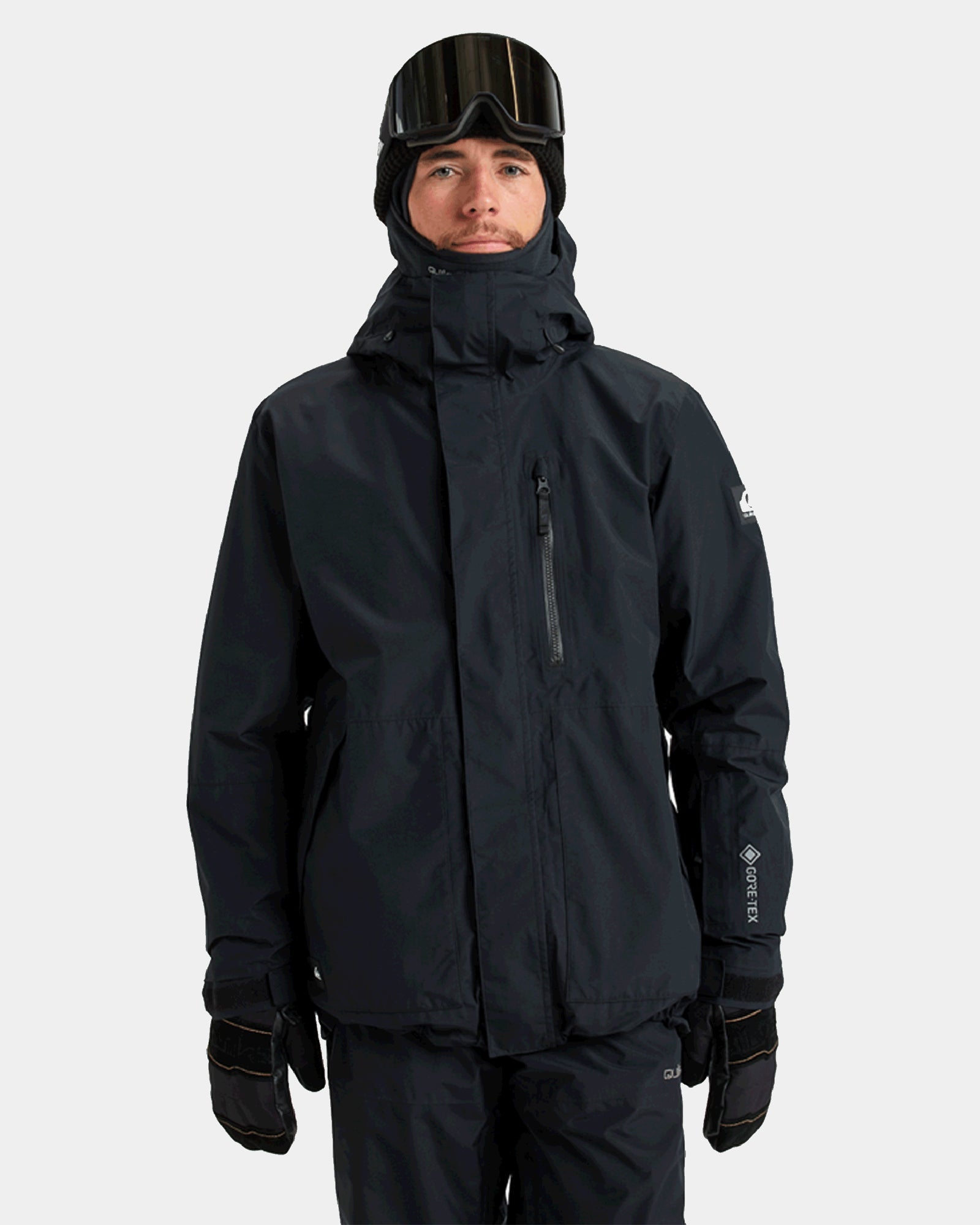Mens Mission Snowboard Jacket True Black - Image 2