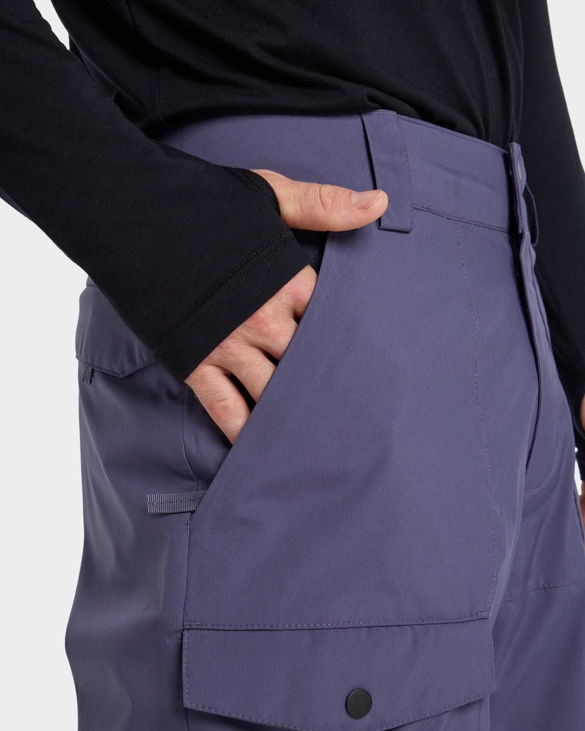 Mens Utility Snowboard Pants Graystone - Image 4