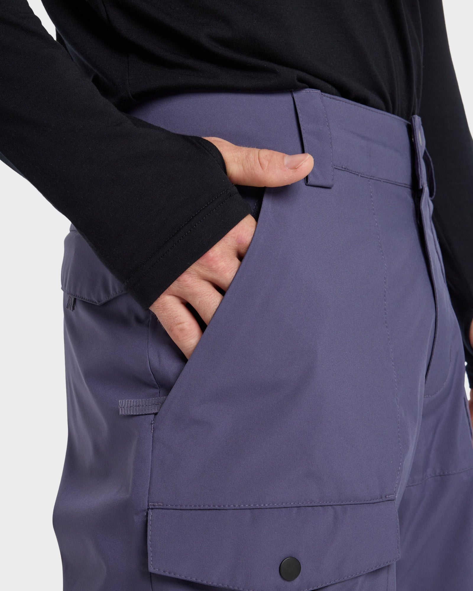 Mens Utility Snowboard Pants Graystone - Image 4