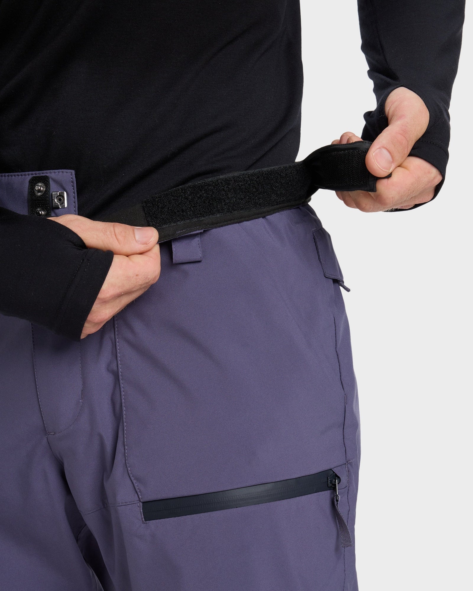 Mens Utility Snowboard Pants Graystone - Image 10