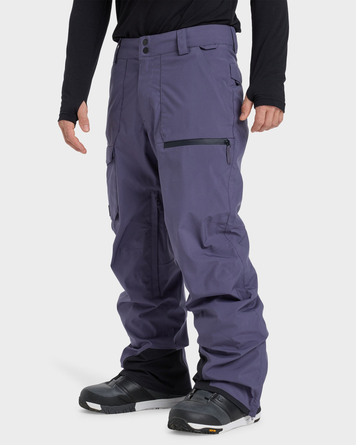 Mens Utility Snowboard Pants Graystone - Image 3