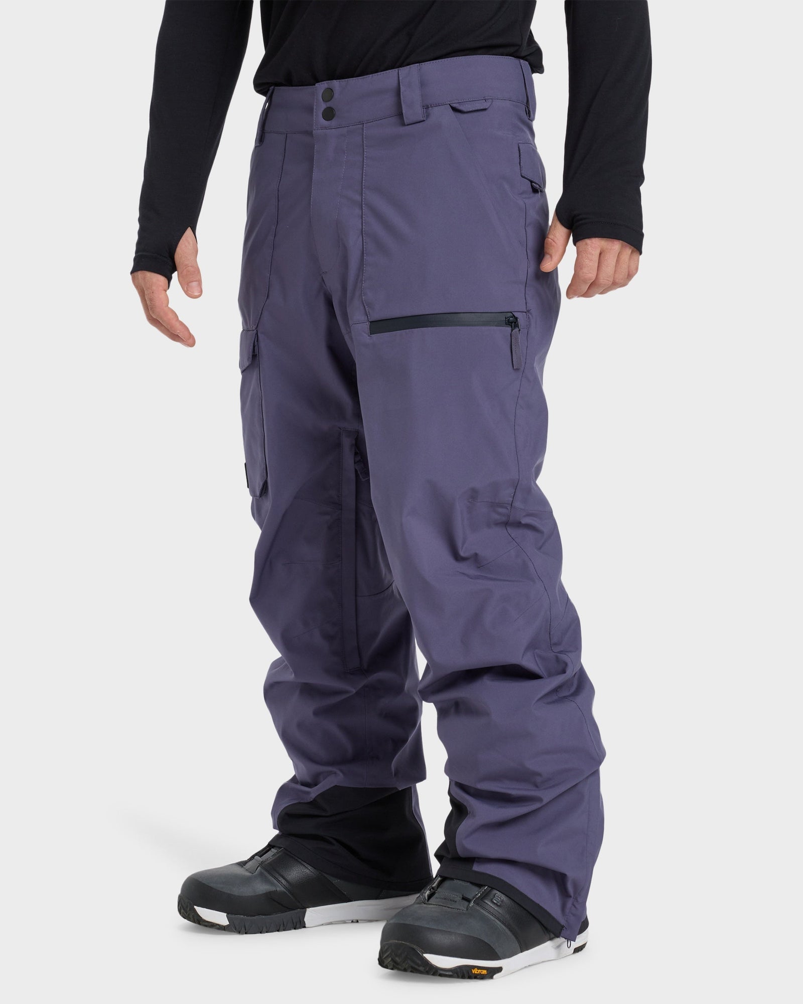 Mens Utility Snowboard Pants Graystone - Image 3