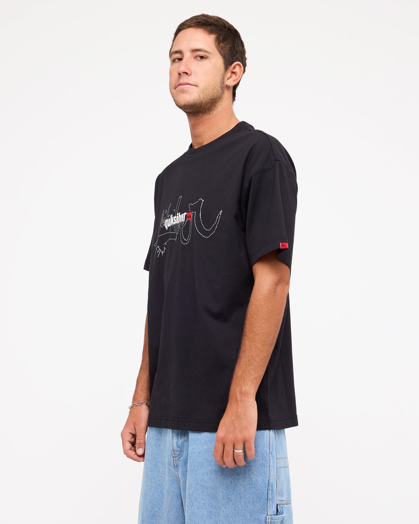 Mens YG Surge T Shirt Black - Image 3