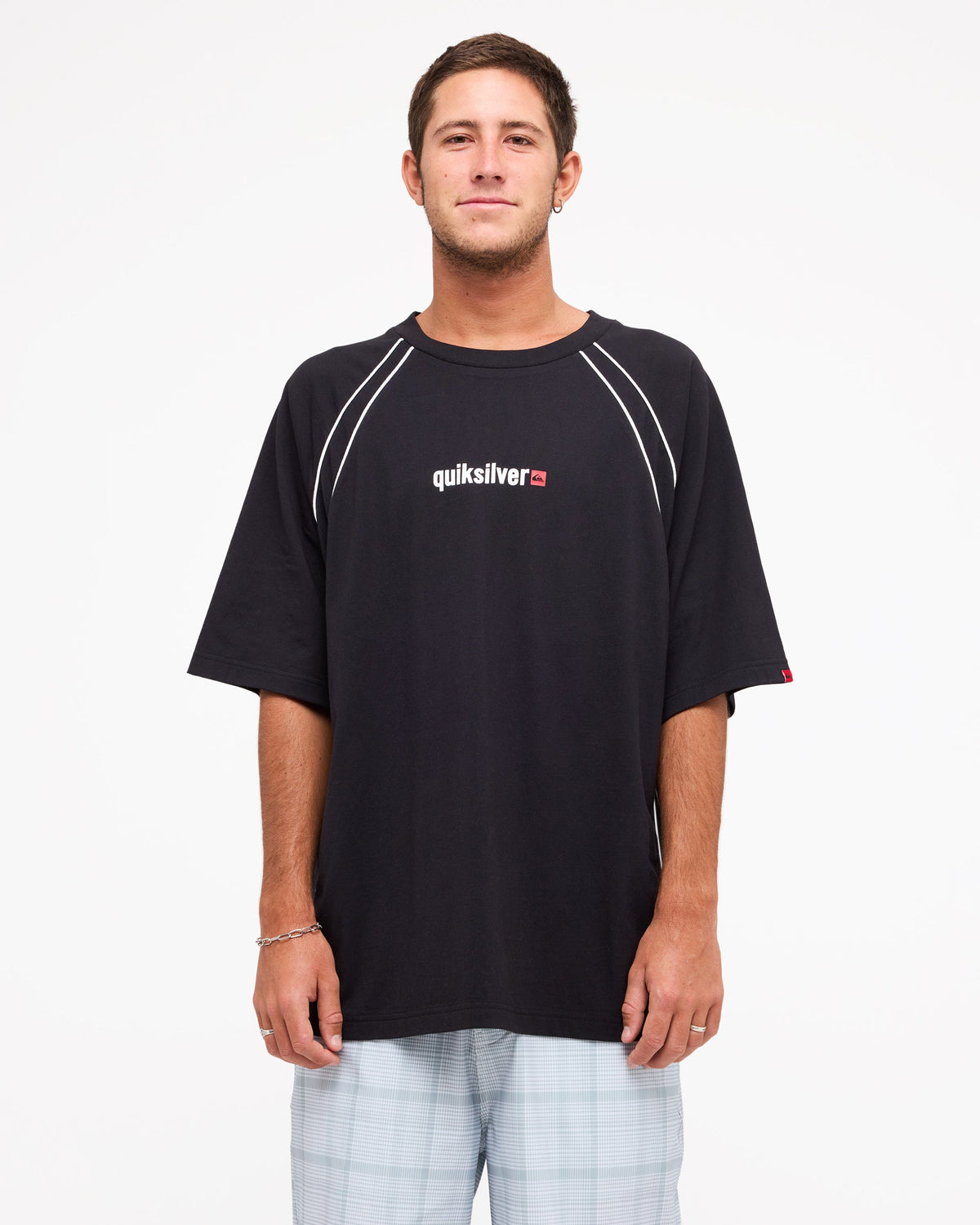 Mens YG Lazer T Shirt Black - Image 1