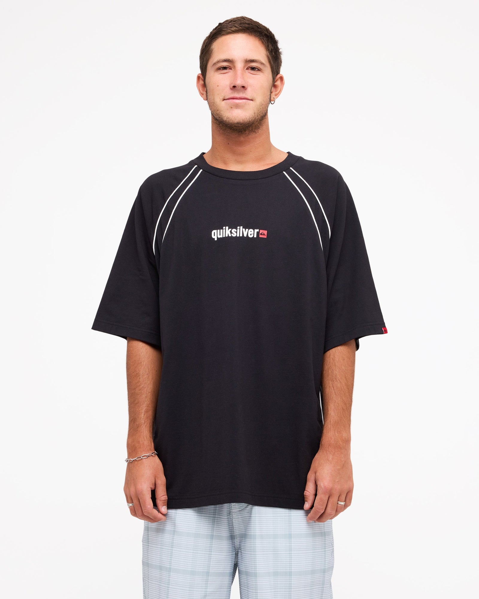 Mens YG Lazer T Shirt Black - Image 1
