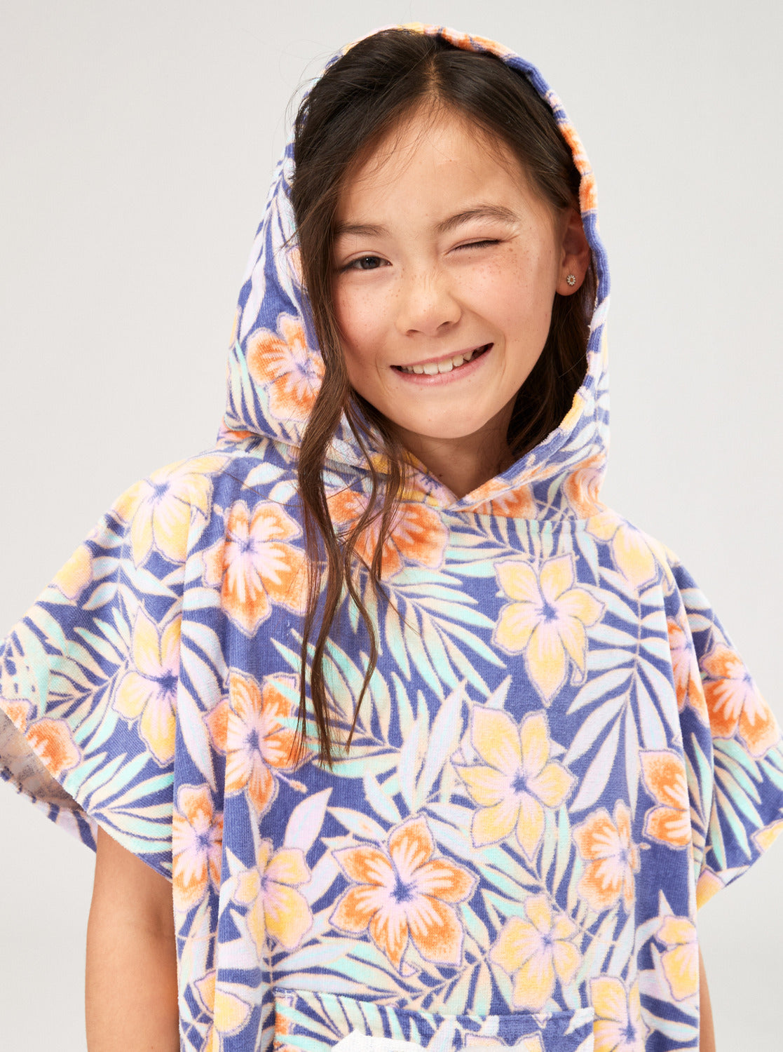 Roxy Girls Stay Magical Poncho Towel  Marlin Funky Palm