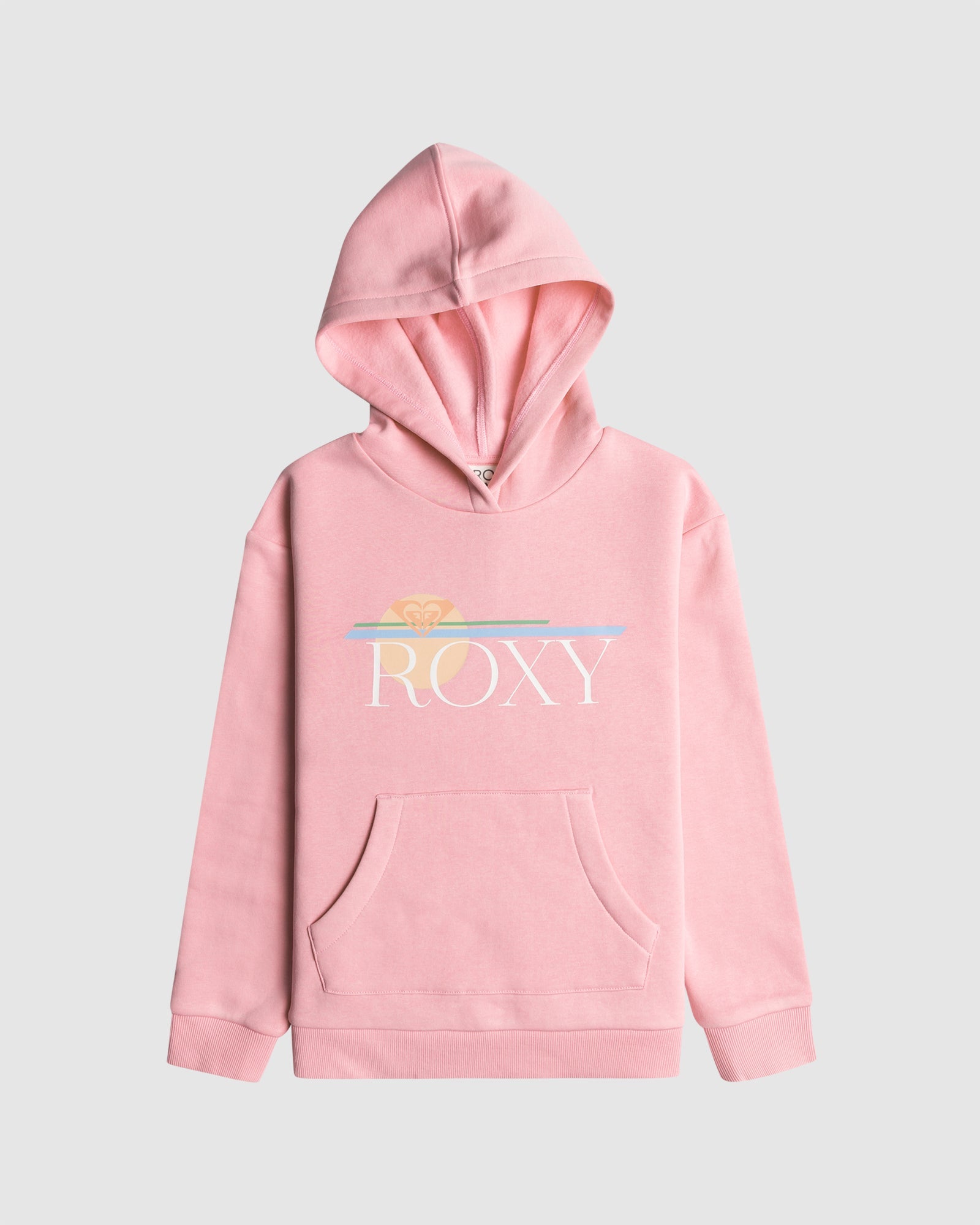 Girls 4-16 Surf Feeling Pullover Hoodie Prism Pink - Image 1