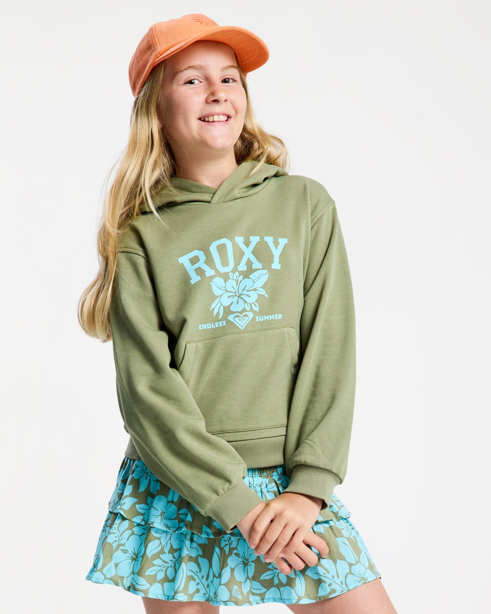 Kids Hope You Trust 2 Hooded Jumper Oil Green - Image 1