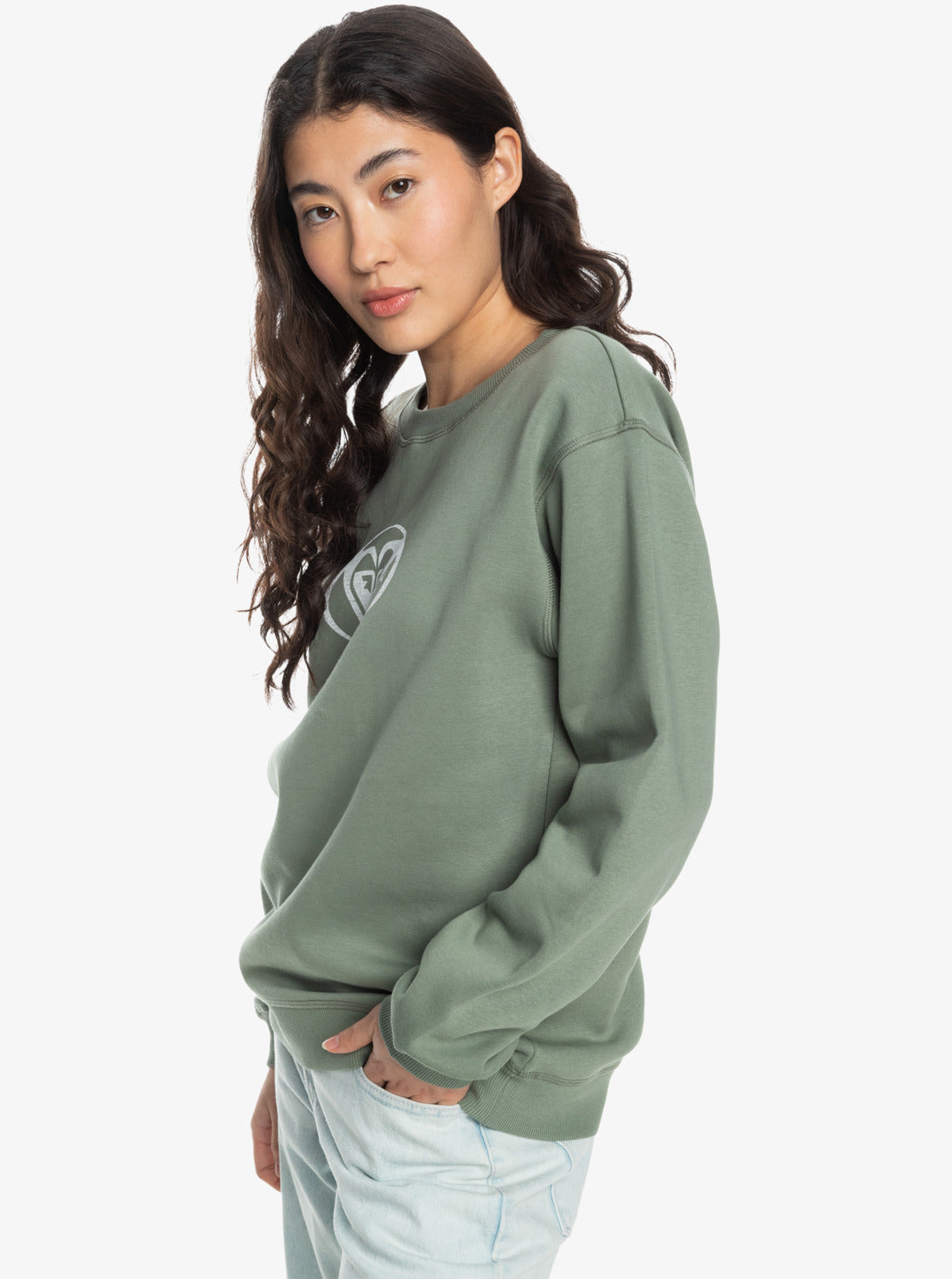 Womens Surf Stoked Pullover Sweatshirt