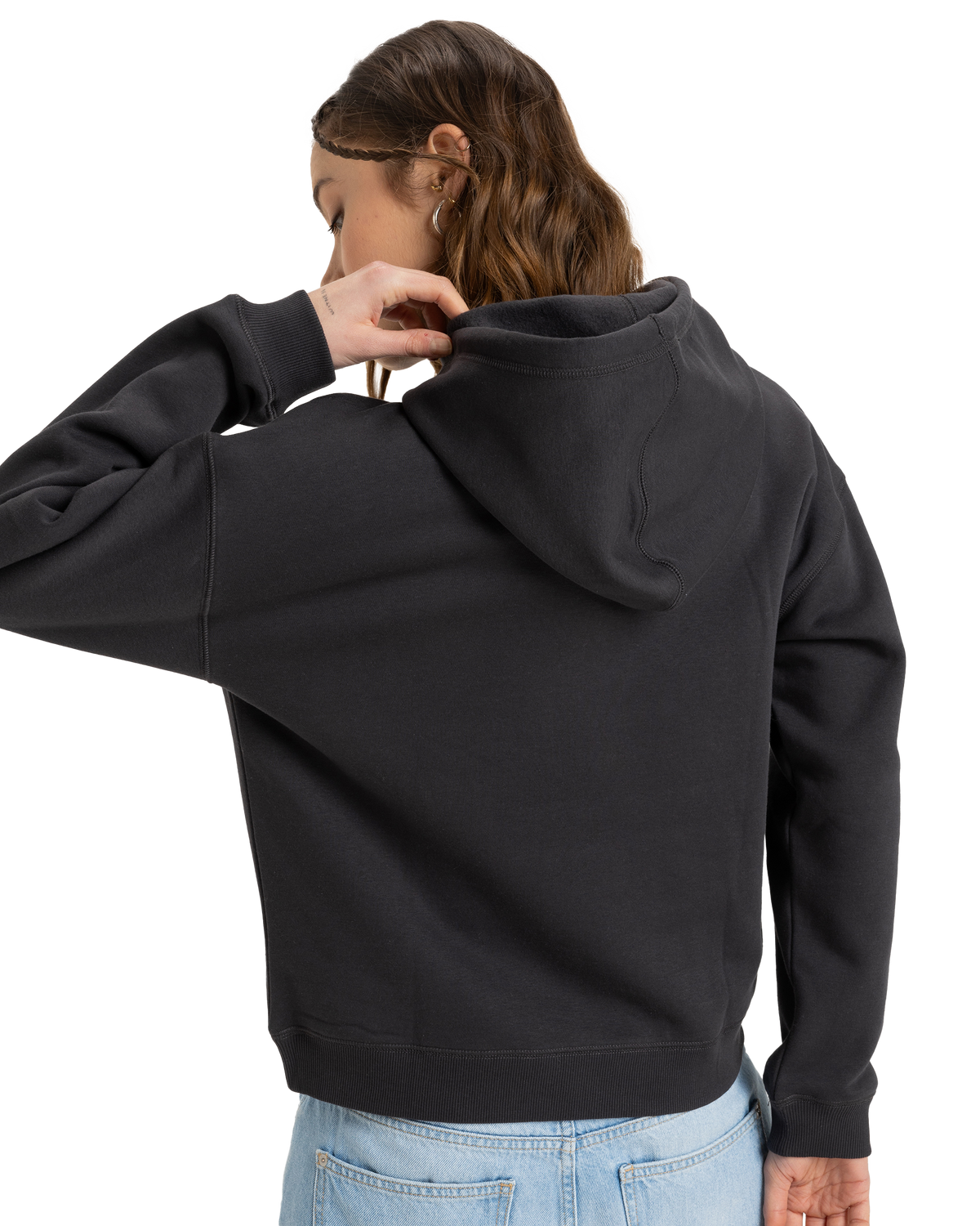 Womens Perfect Place Hoodie Brushed Phantom - Image 4