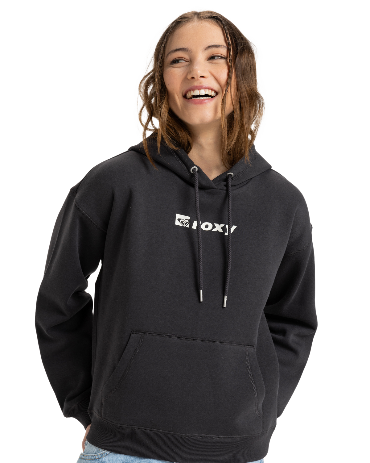Womens Perfect Place Hoodie Brushed Phantom - Image 1