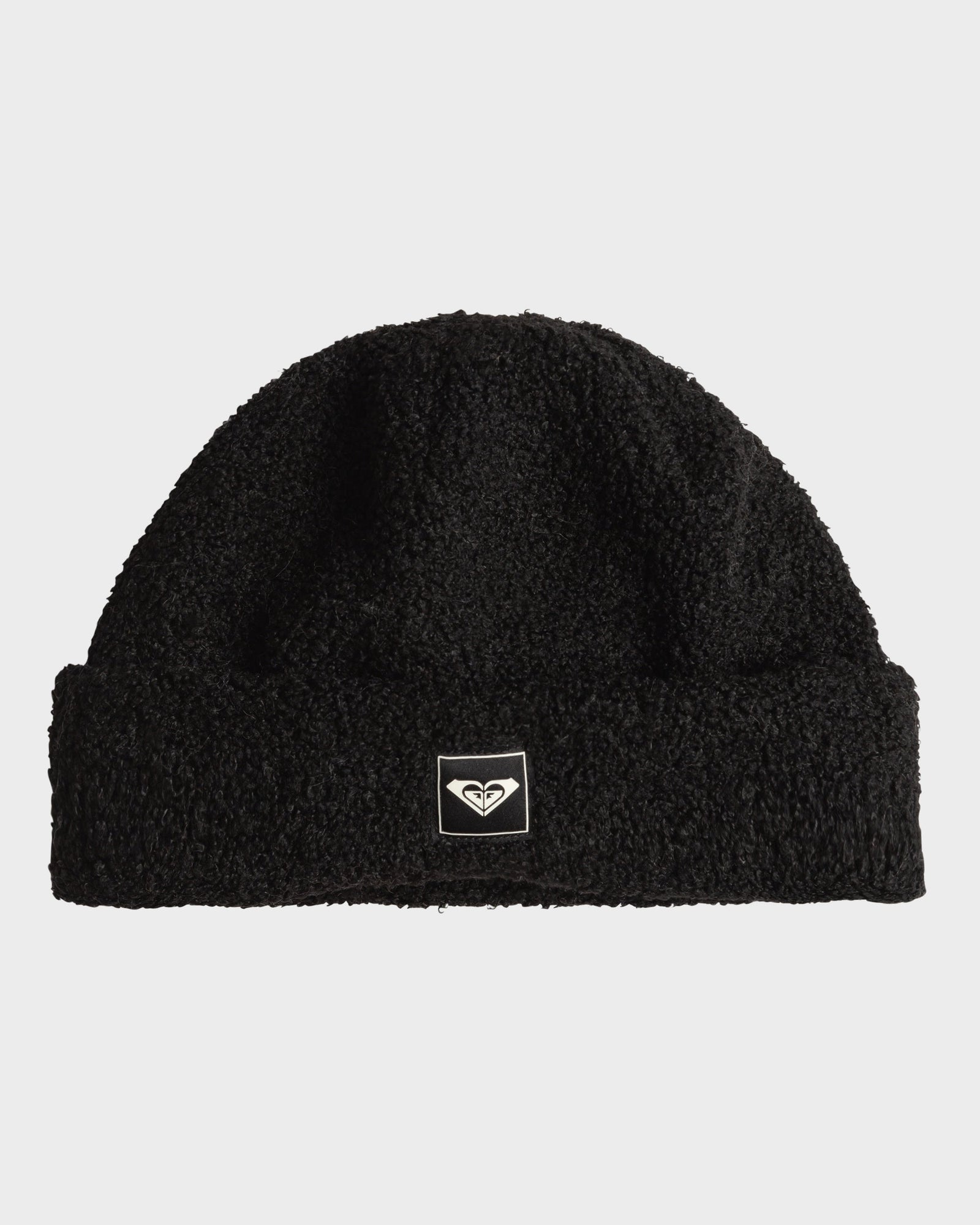 Womens Valwood Cuff Beanie True Black - Image 3