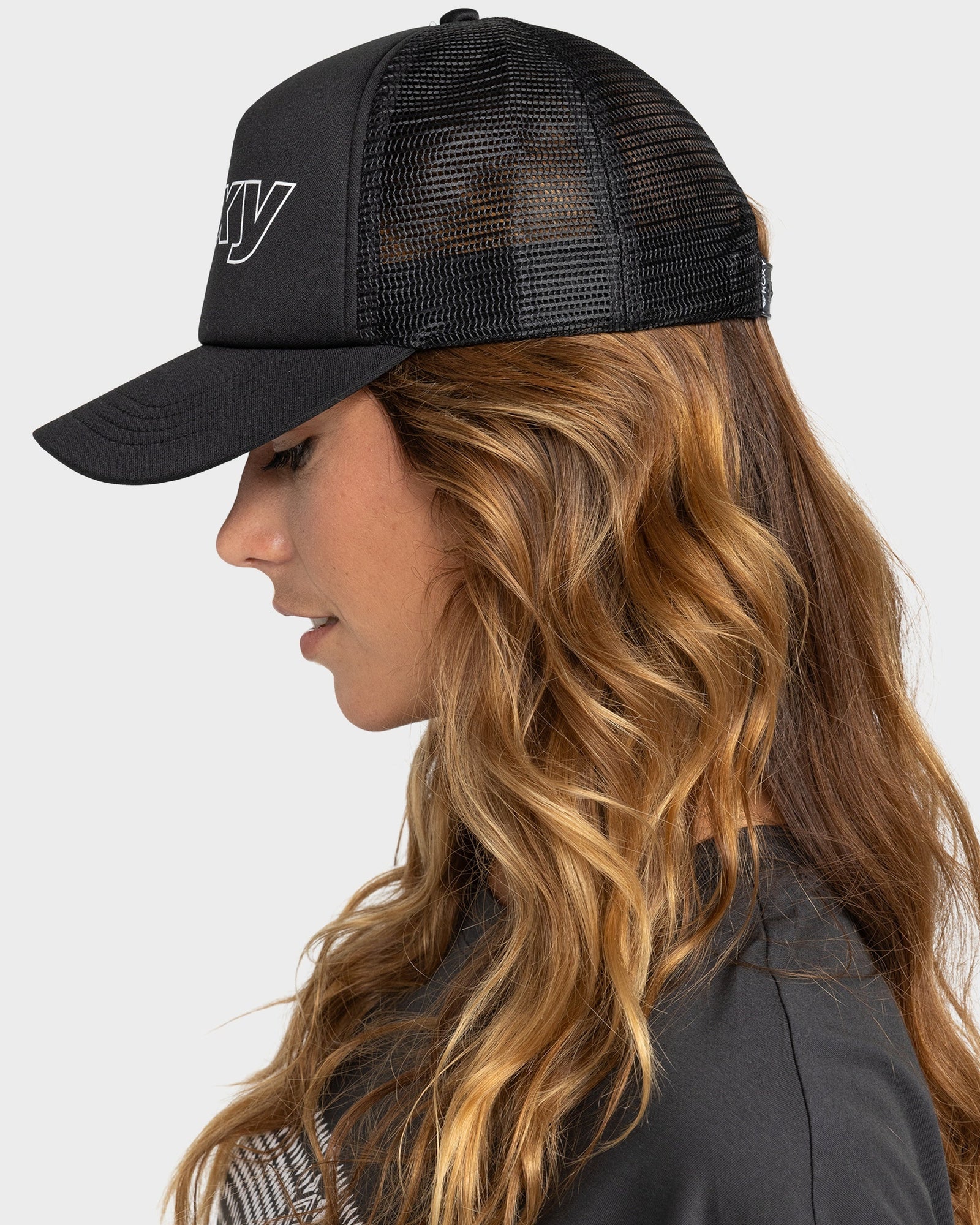 Womens Meet The Queen Trucker Cap Anthracite - Image 2