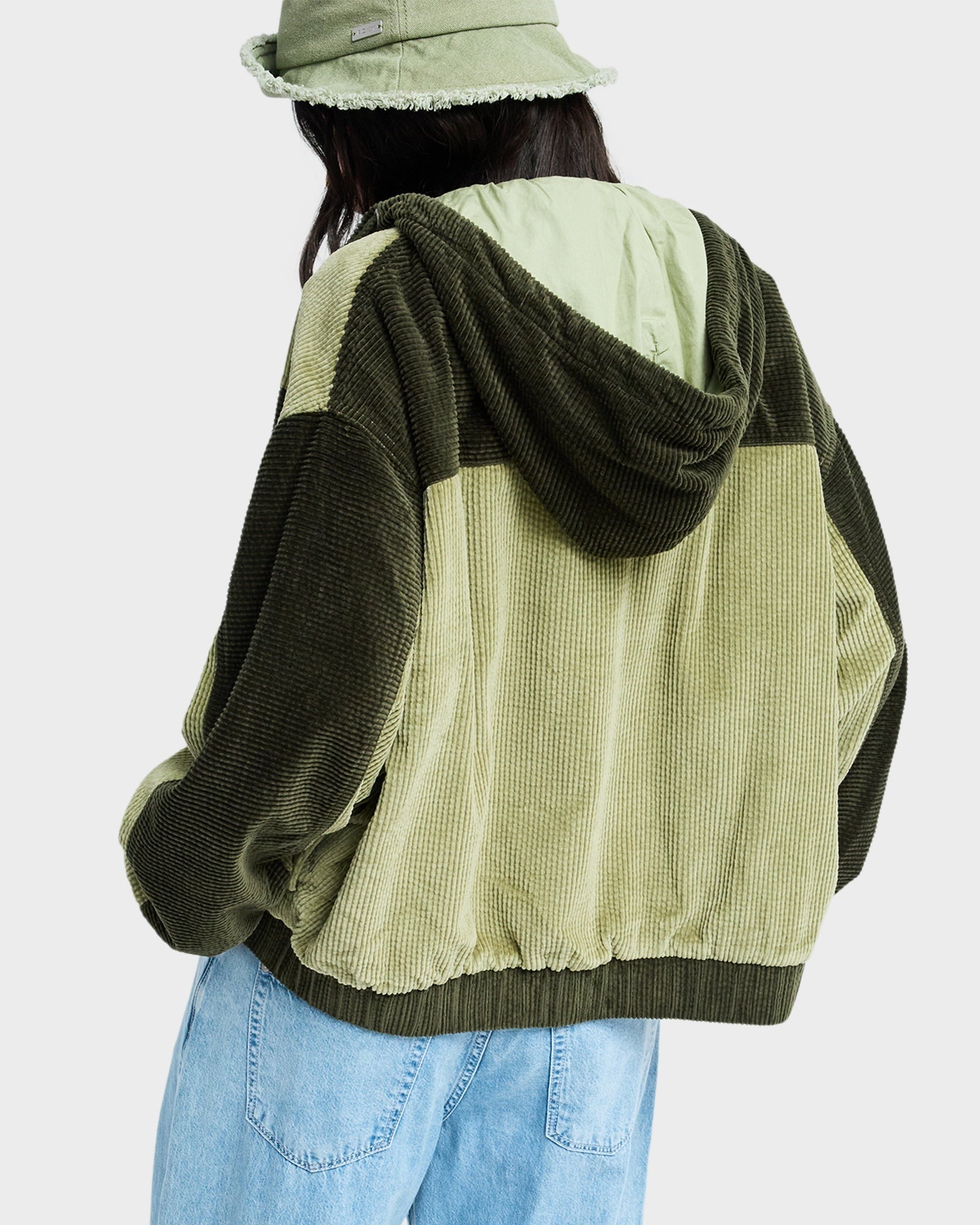 Womens Have A Blast Casual Jacket Oil Green - Image 3