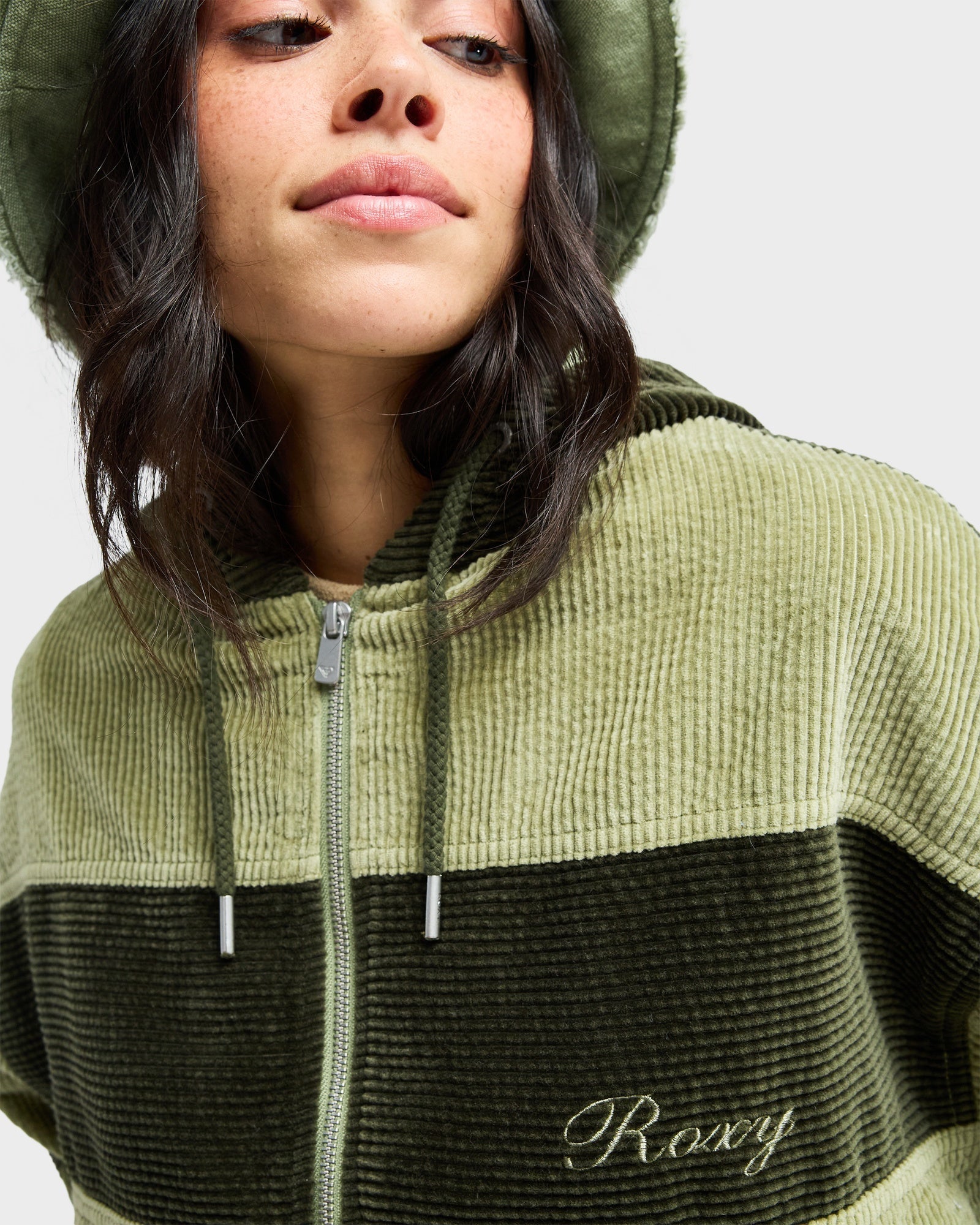 Womens Have A Blast Casual Jacket Oil Green - Image 6