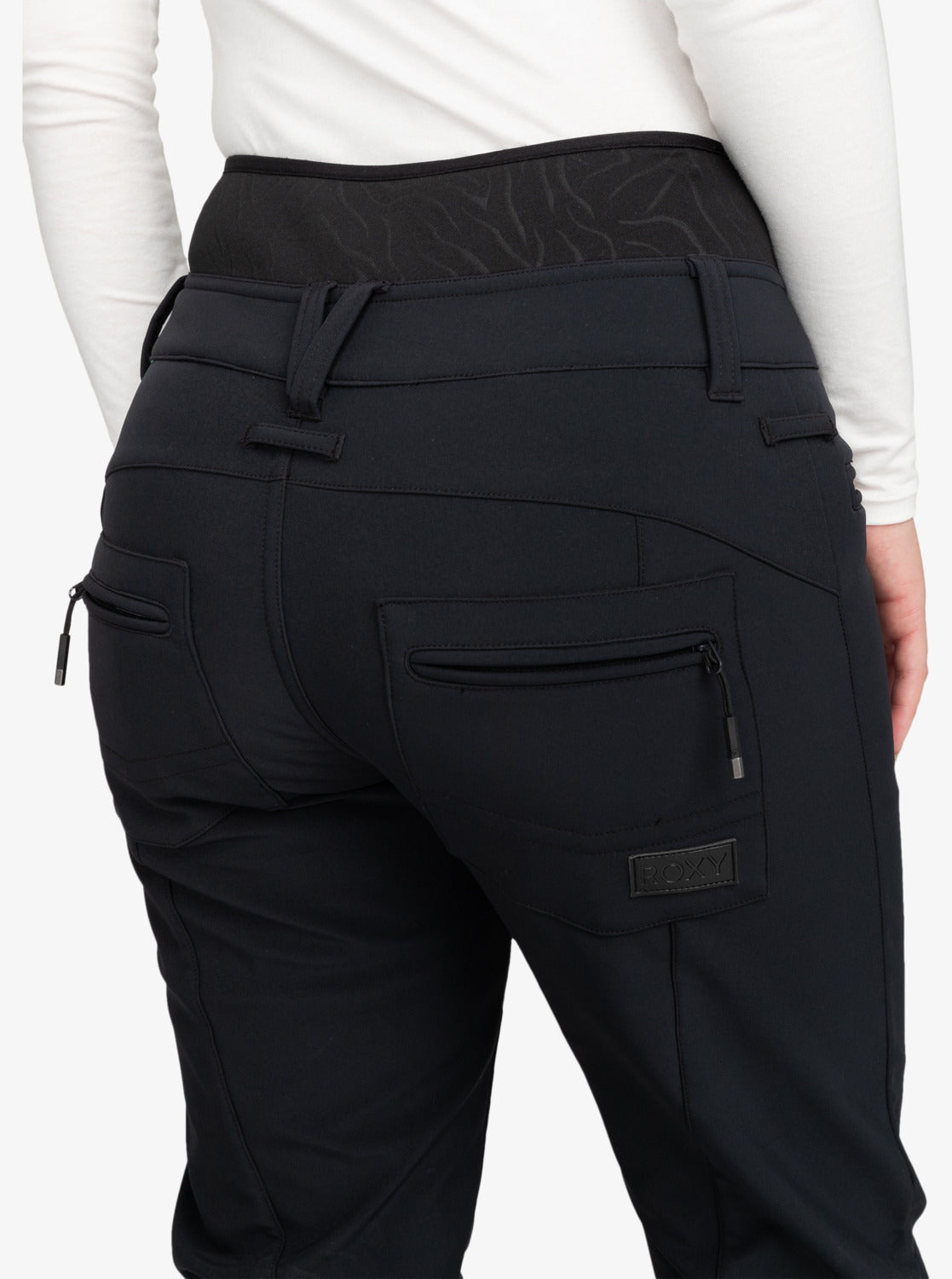 Roxy Womens Rising High Technical Snow Pants True Black