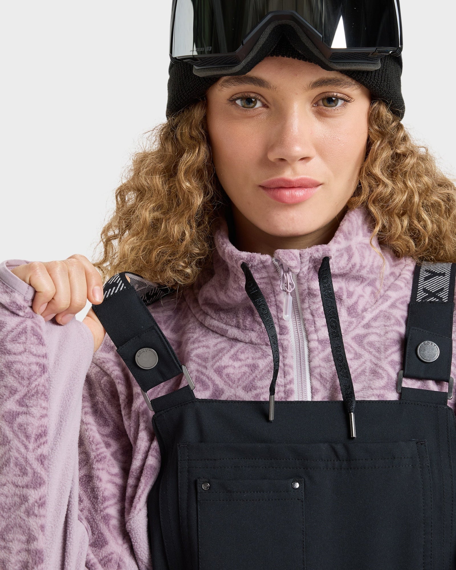 Womens Rideout Bib Snowboard Pants True Black - Image 5