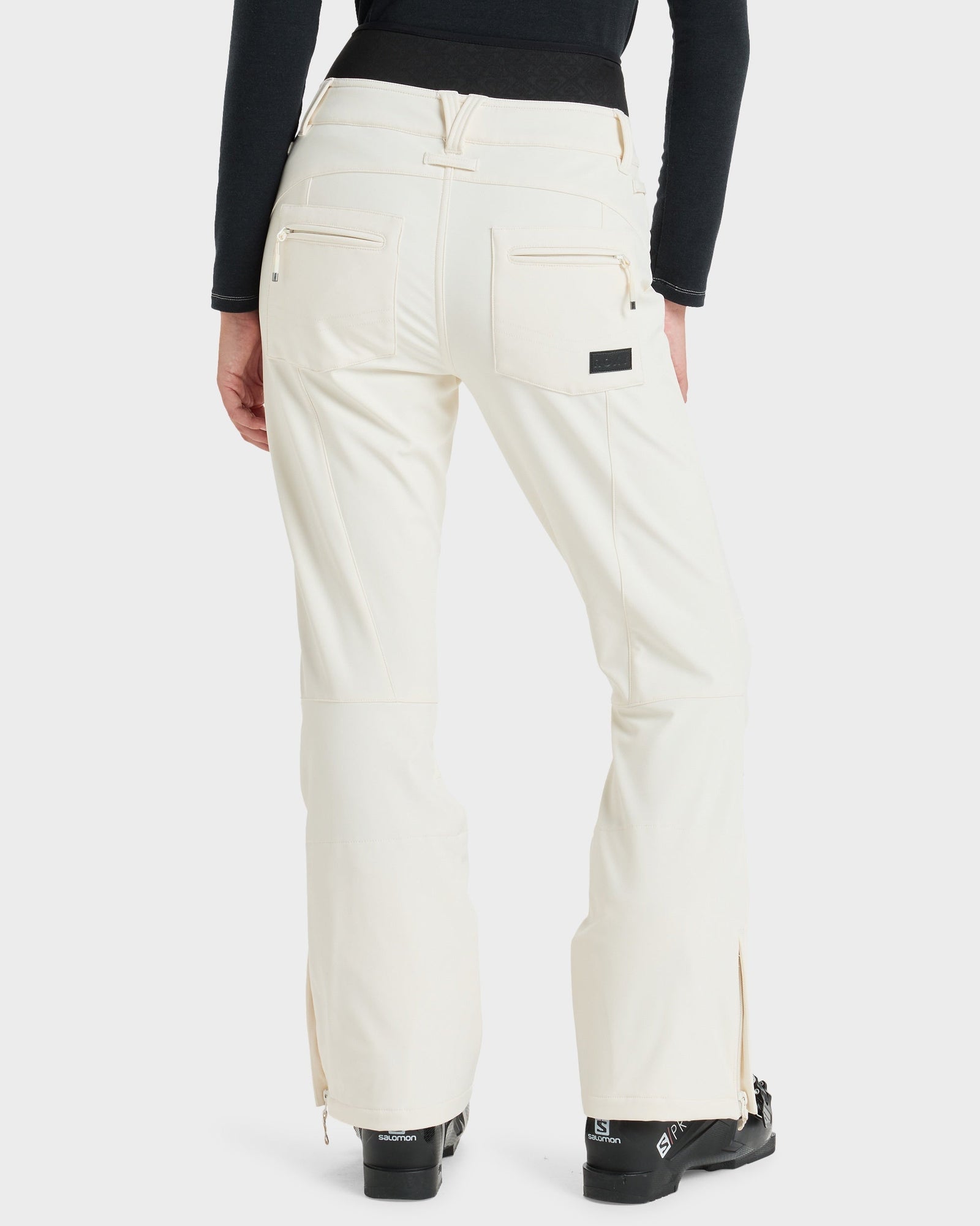 Womens Rising High Snowboard Pants Whisper White - Image 2