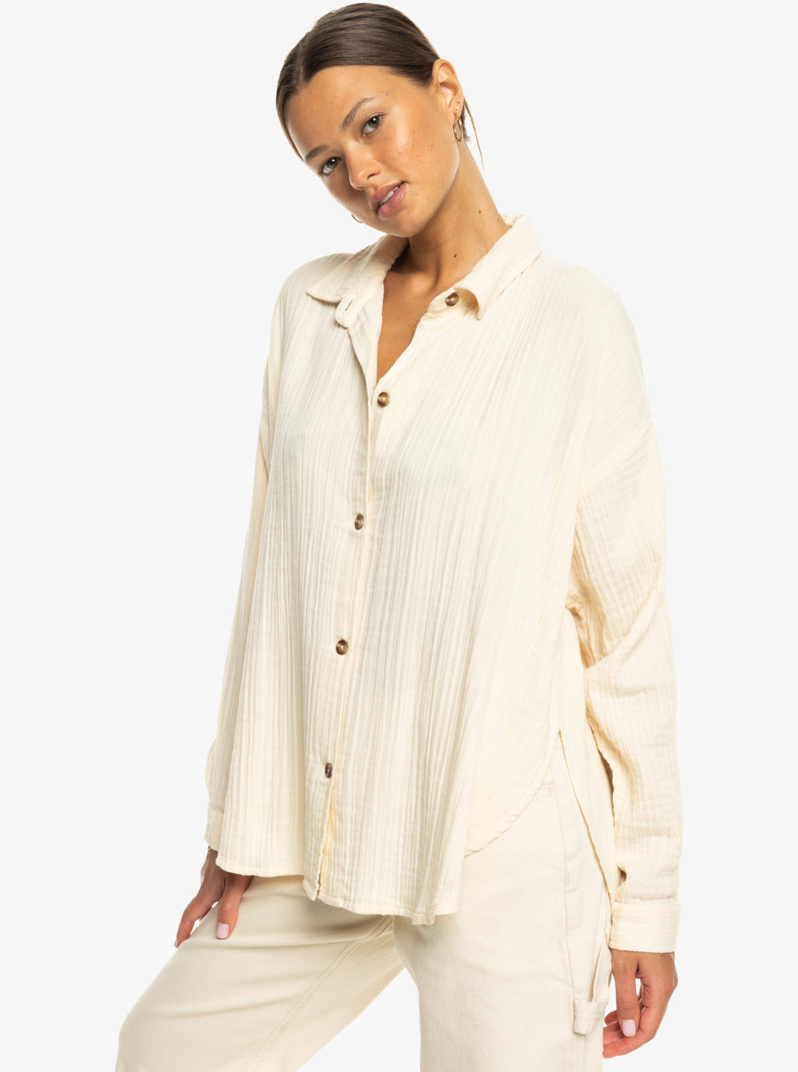 Womens Morning Time Long Sleeves Shirt