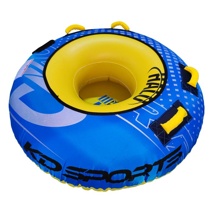 Halo Tube W/Ropes & Handles (1P) BLUE/YELLOW - Image 4