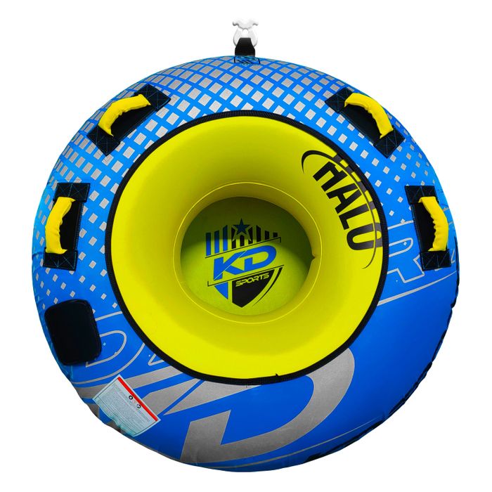Halo Tube W/Ropes & Handles (1P) BLUE/YELLOW - Image 2