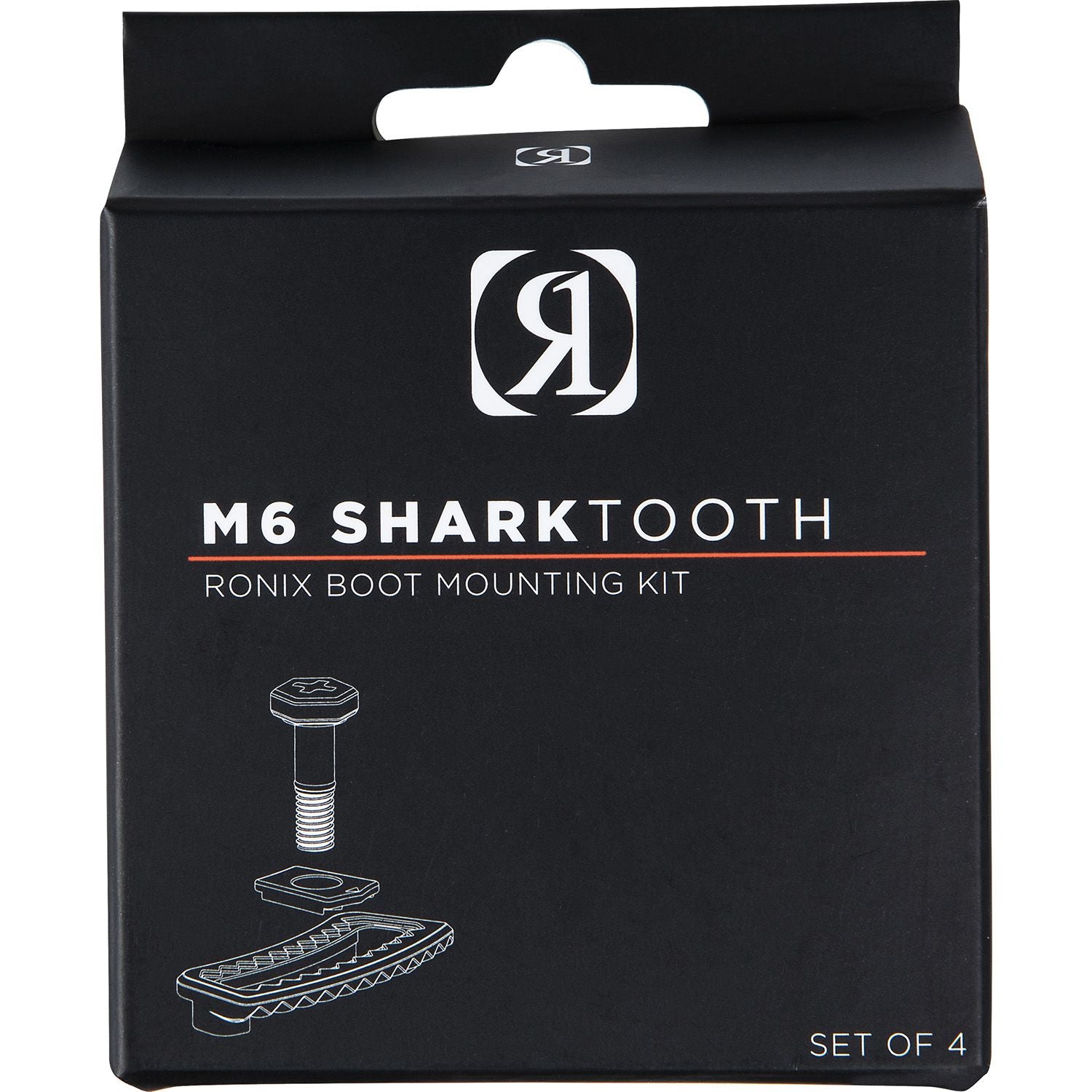 Shark Tooth Washer (4 Pack) Black - Image 1