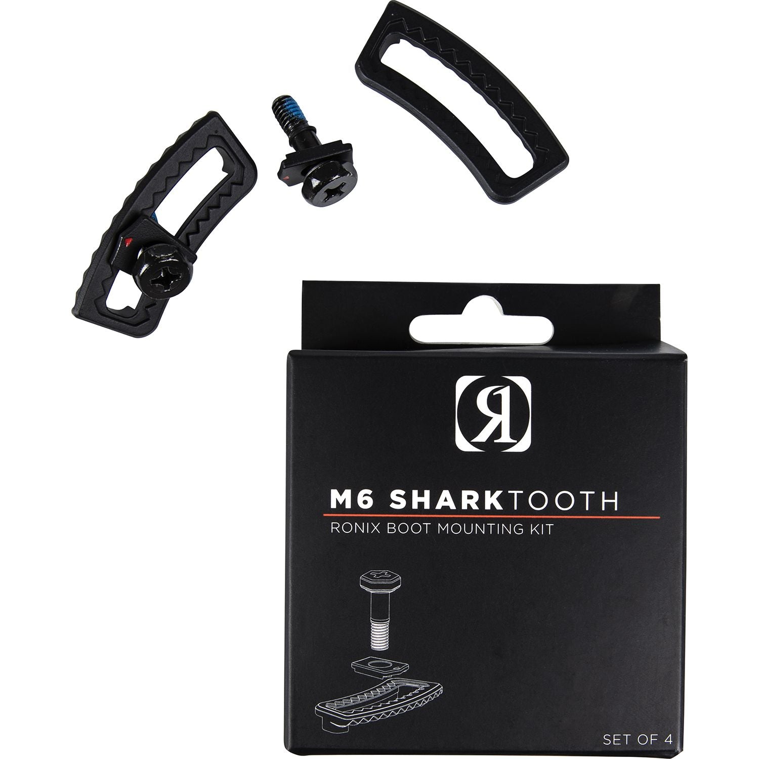 Shark Tooth Washer (4 Pack) Black - Image 2