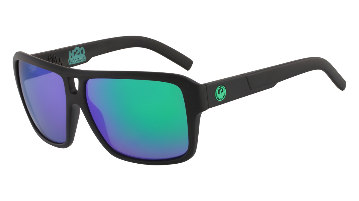 The Jam Matte Black H2O - Lumalens Green Ion Polar Lens - Image 1