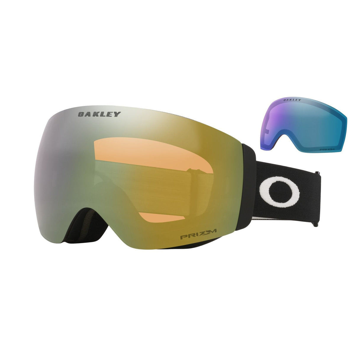Flight Deck Pro M (Low Bridge Fit) Snow Goggle Matte Black - Prizm Sage Gold Iridium Lens w/ Prizm Snow Iced Iridium Lens - Image 5