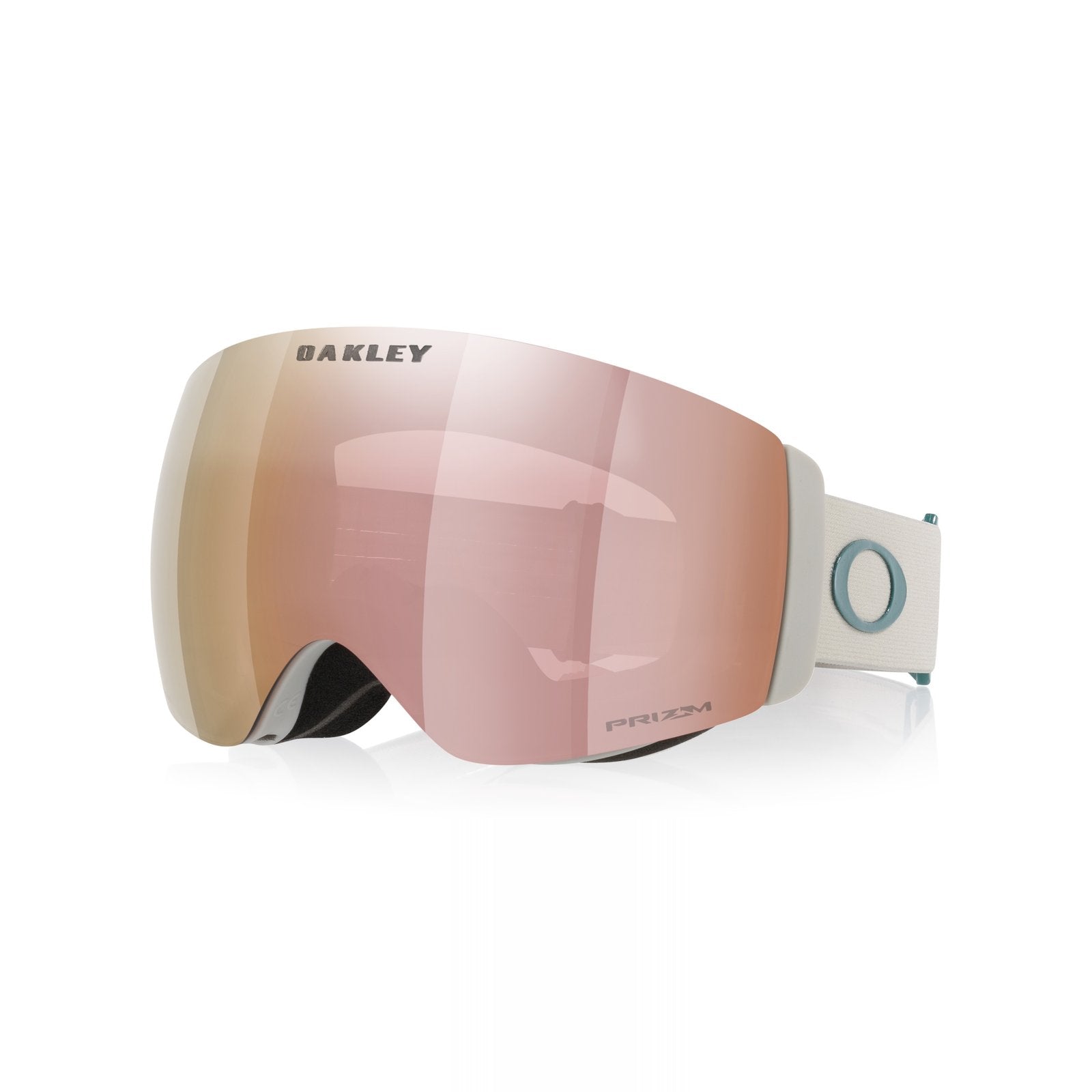 Flight Deck Pro M (Low Bridge Fit) Snow Goggle Matte Cool Grey - Prizm Rose Gold Iridium Lens w/ Prizm Snow Persimmon Lens - Image 1