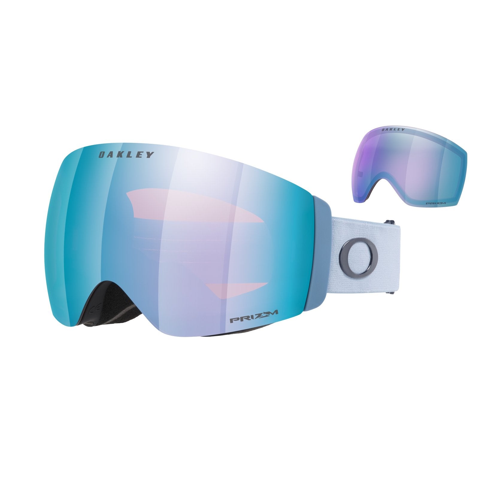 Flight Deck Pro M (Low Bridge Fit) Snow Goggle Matte Dark Blue - Prizm Snow Sapphire Iridium Lens w/ Prizm Snow Iced Iridium Lens - Image 5