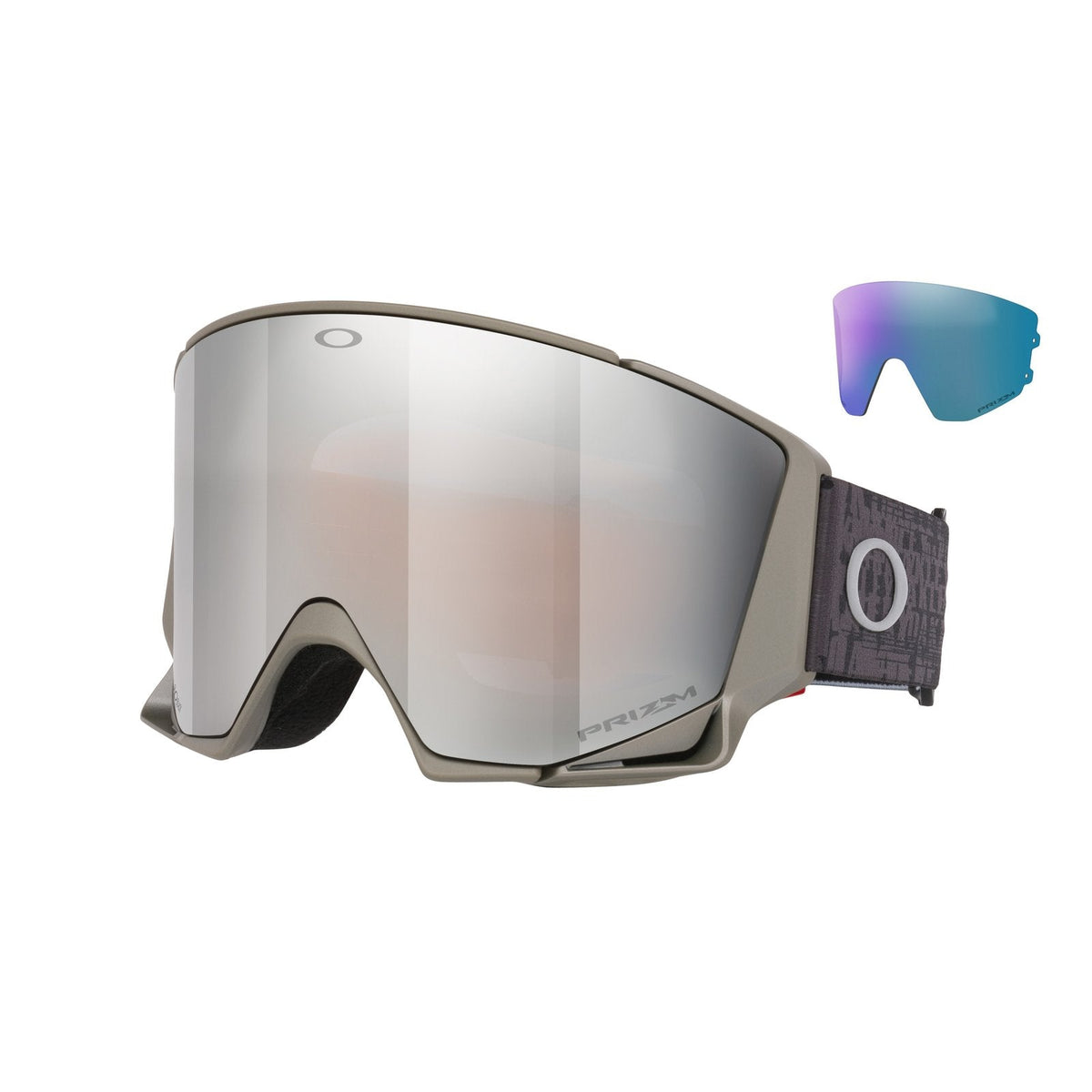Flow Scape L (Low Bridge Fit) Snow Goggle Matte Titanium - Prizm Snow Black Iridium Lens w/ Prizm Snow Iced Iridium Lens - Image 5