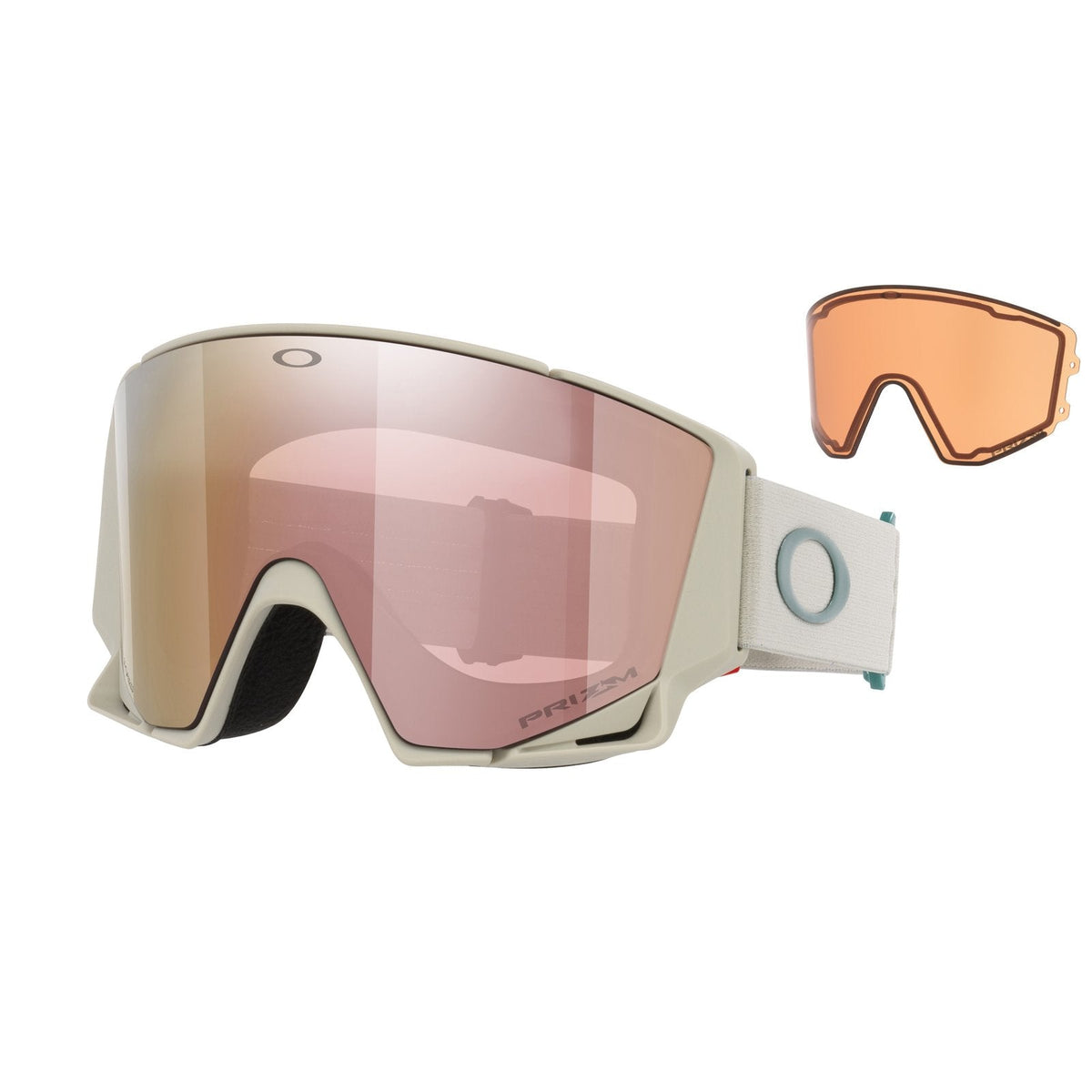 Flow Scape M (Low Bridge Fit) Snow Goggle Cool Grey - Prizm Rose Gold Iridium Lens w/ Prizm Snow Iced Iridium Lens - Image 5