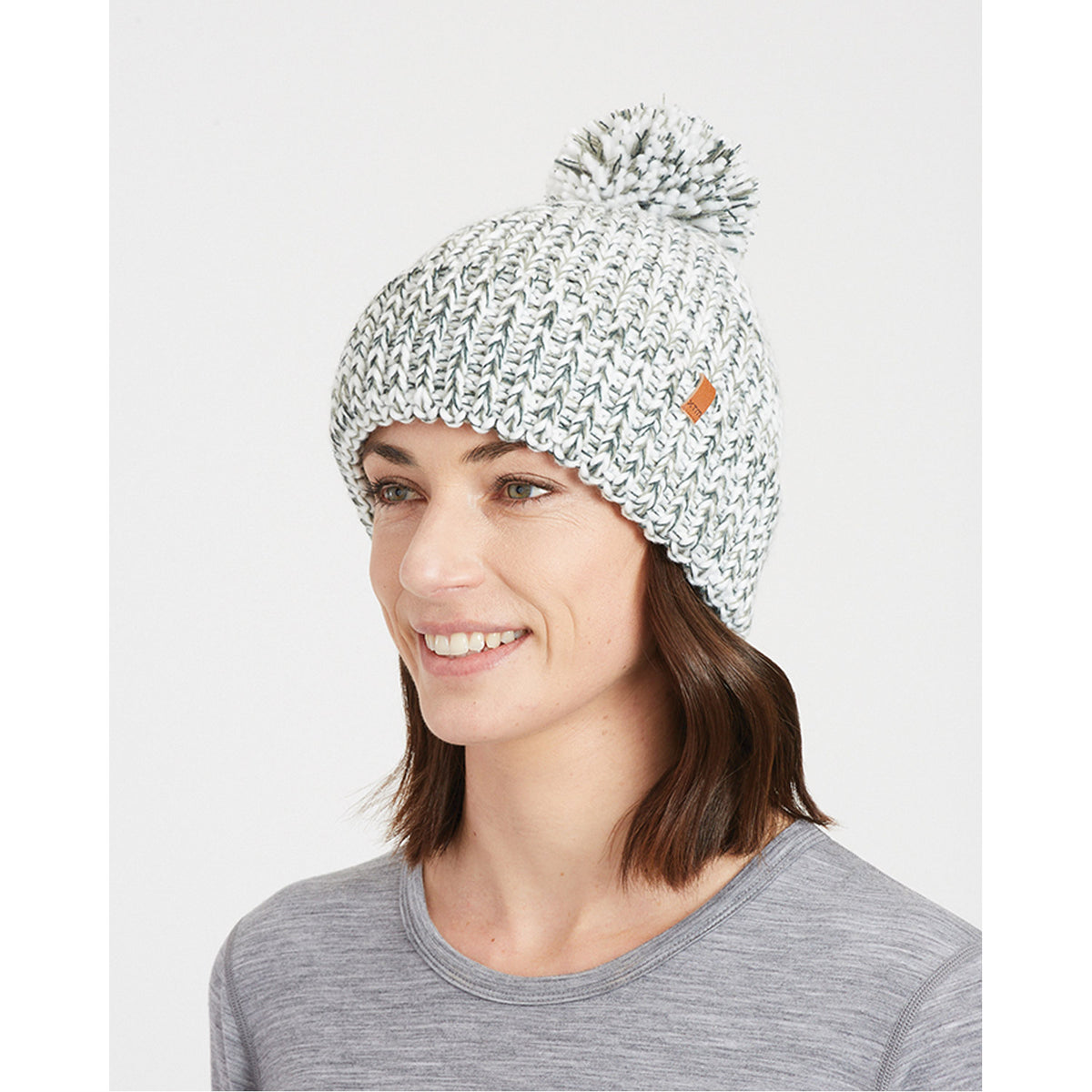 Flurry Womens Pom Pom Beanie
