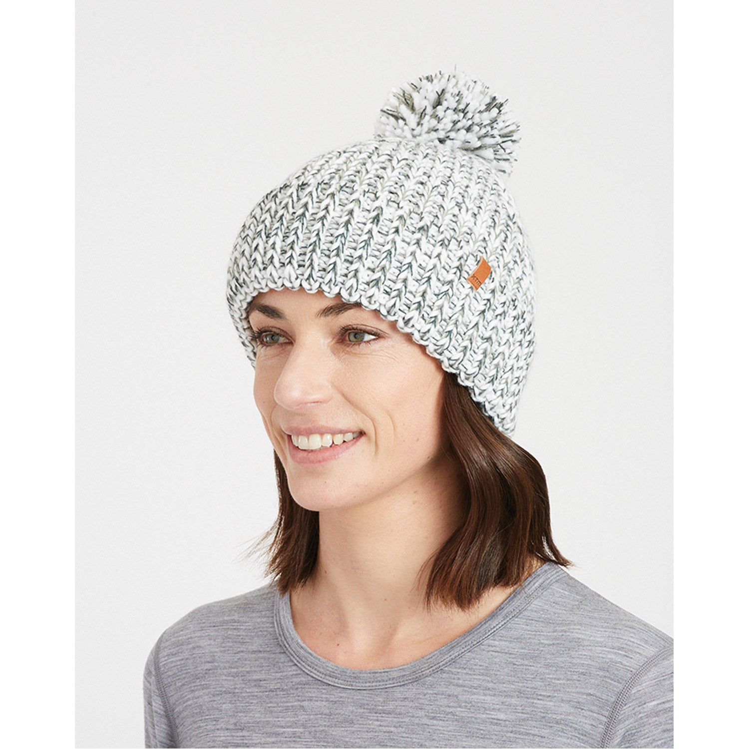 Flurry Womens Pom Pom Beanie